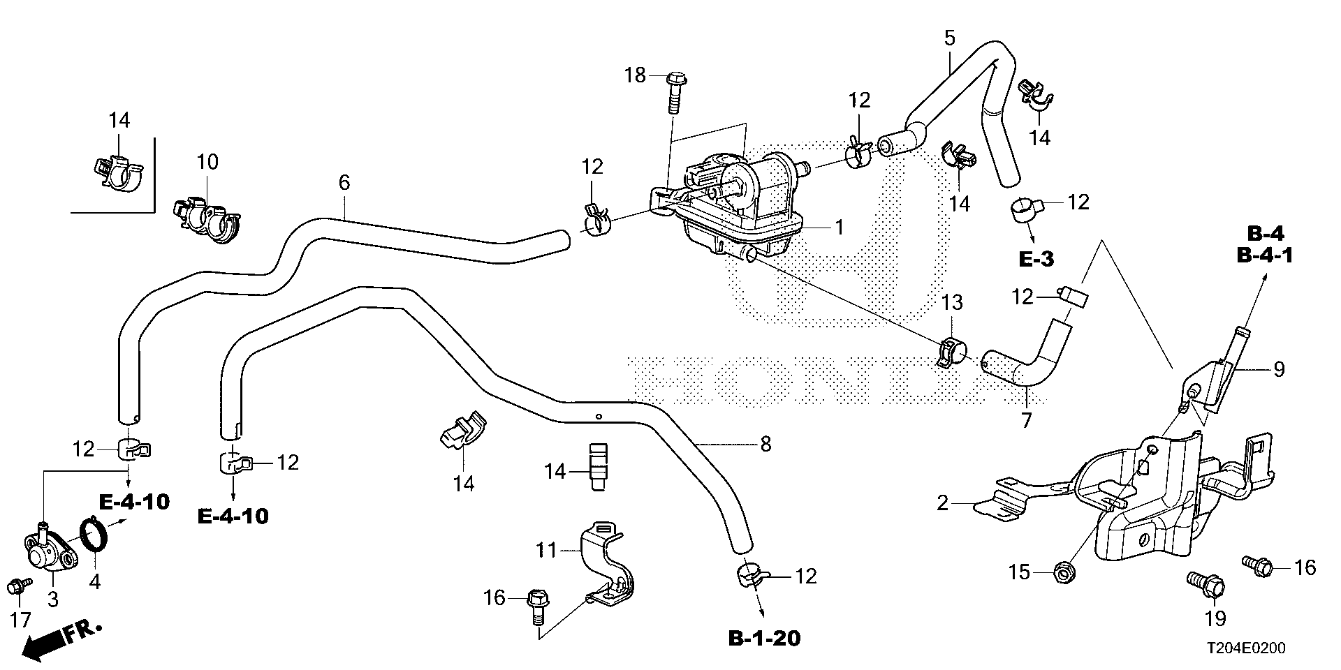 Diagram PURGE CONTROL SOLENOID (1.5L) for your 2013 Honda