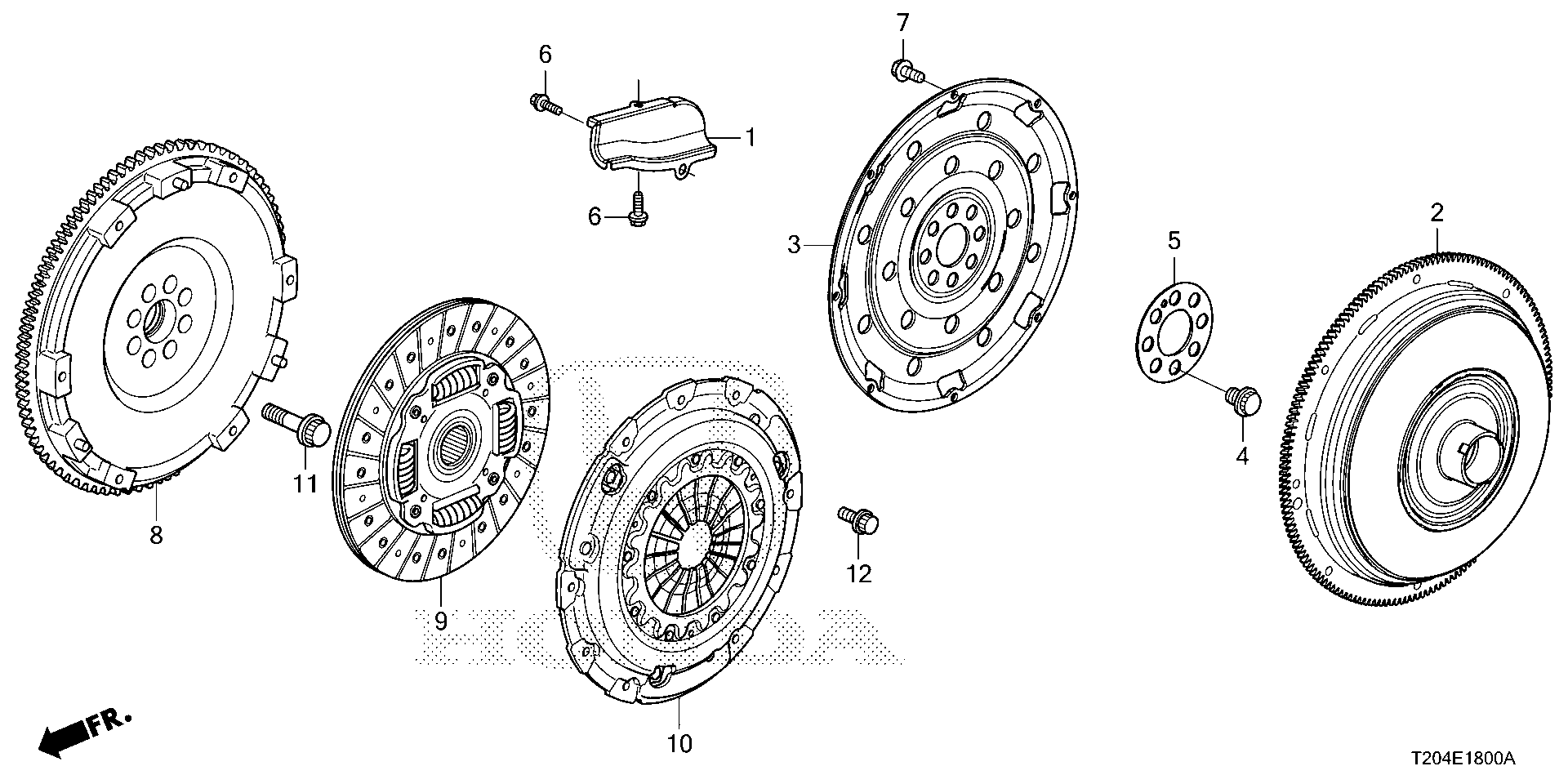 Diagram TORQUE CONVERTER (1.5L) for your Honda Civic  