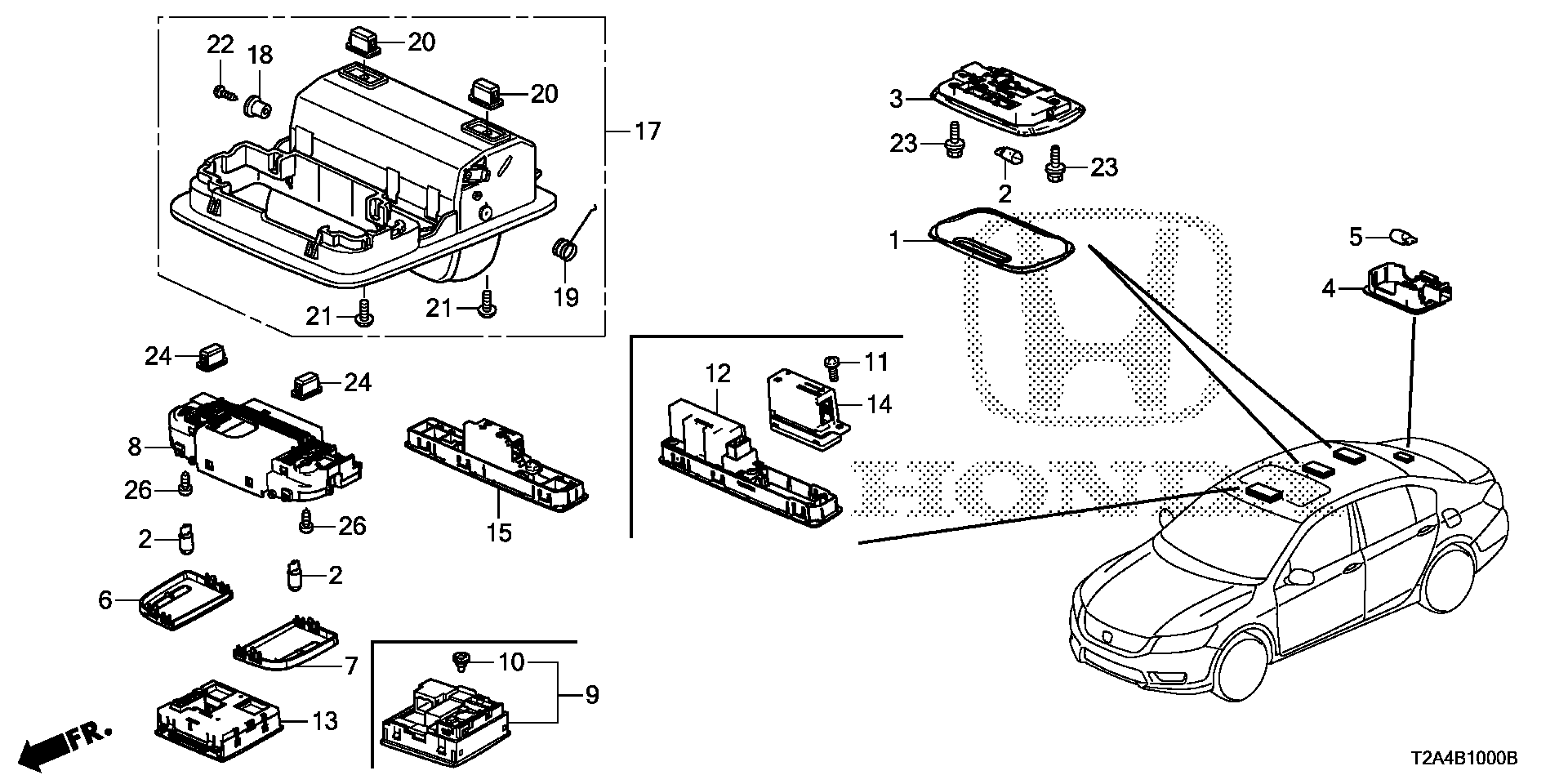 Diagram INTERIOR LIGHT for your Honda Accord  