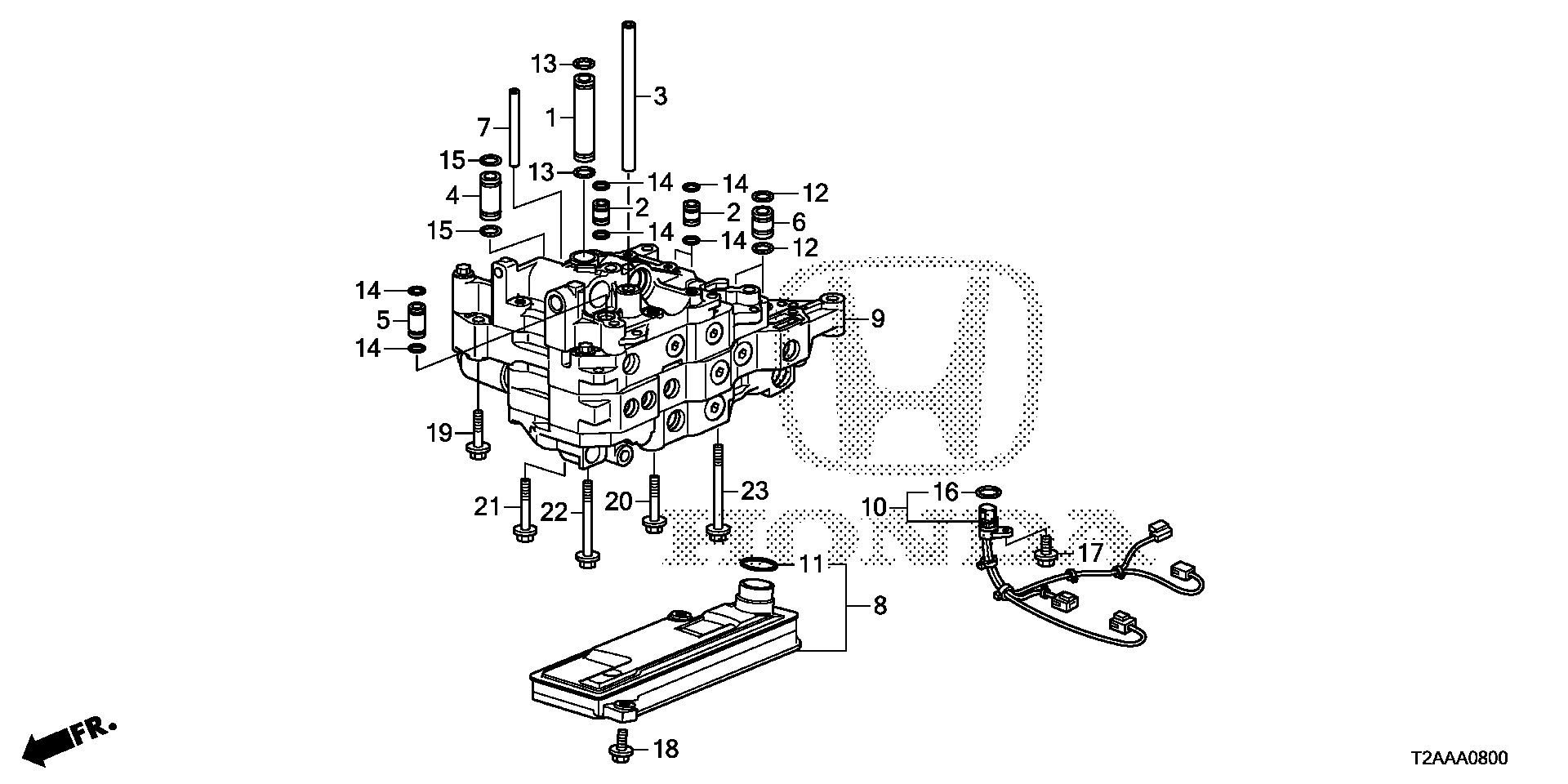 Diagram VALVE BODY (L4) for your Honda