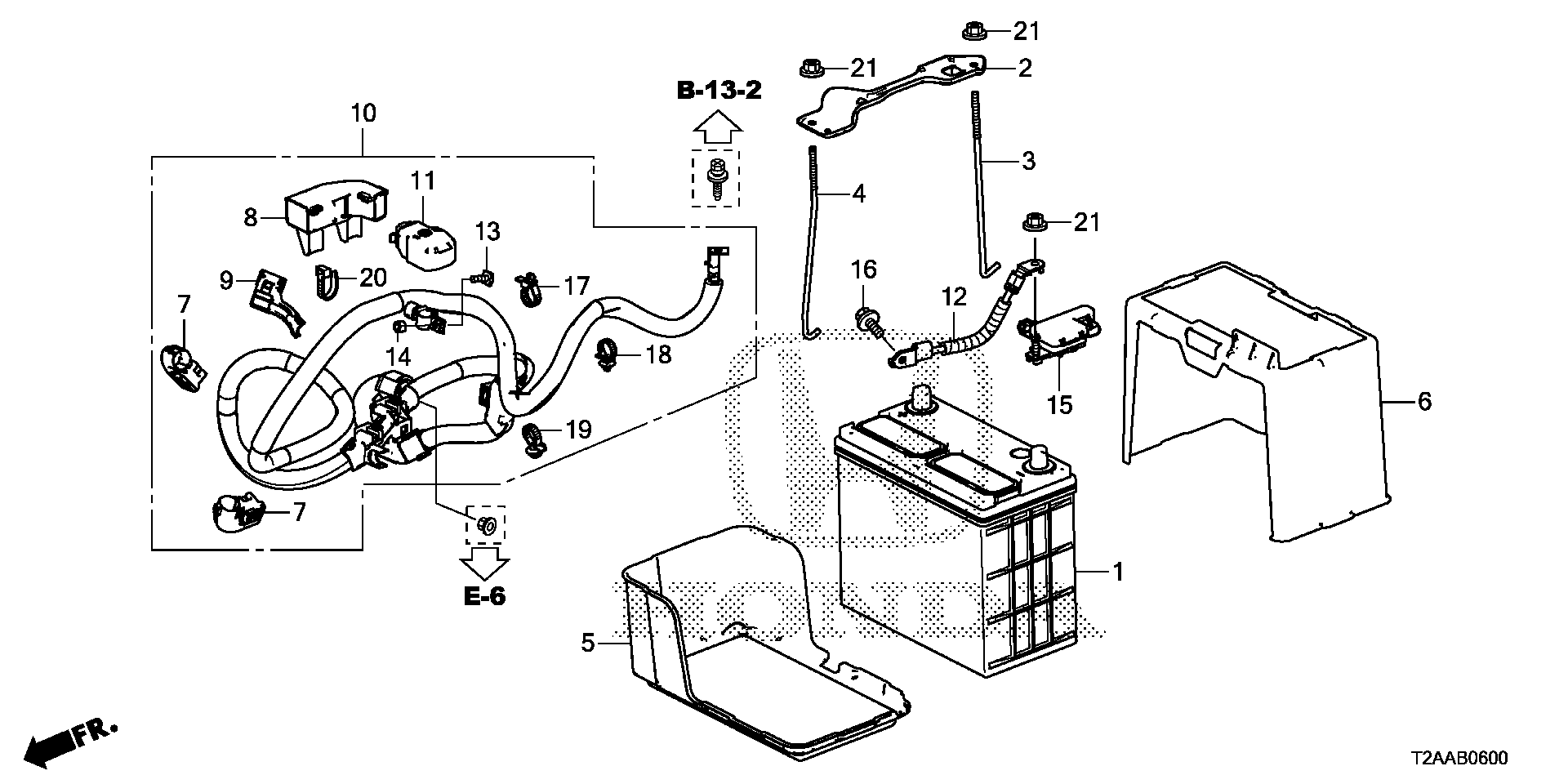 Diagram BATTERY (L4) (KA/KL/KX) for your 2017 Honda Accord Coupe  TOUR 