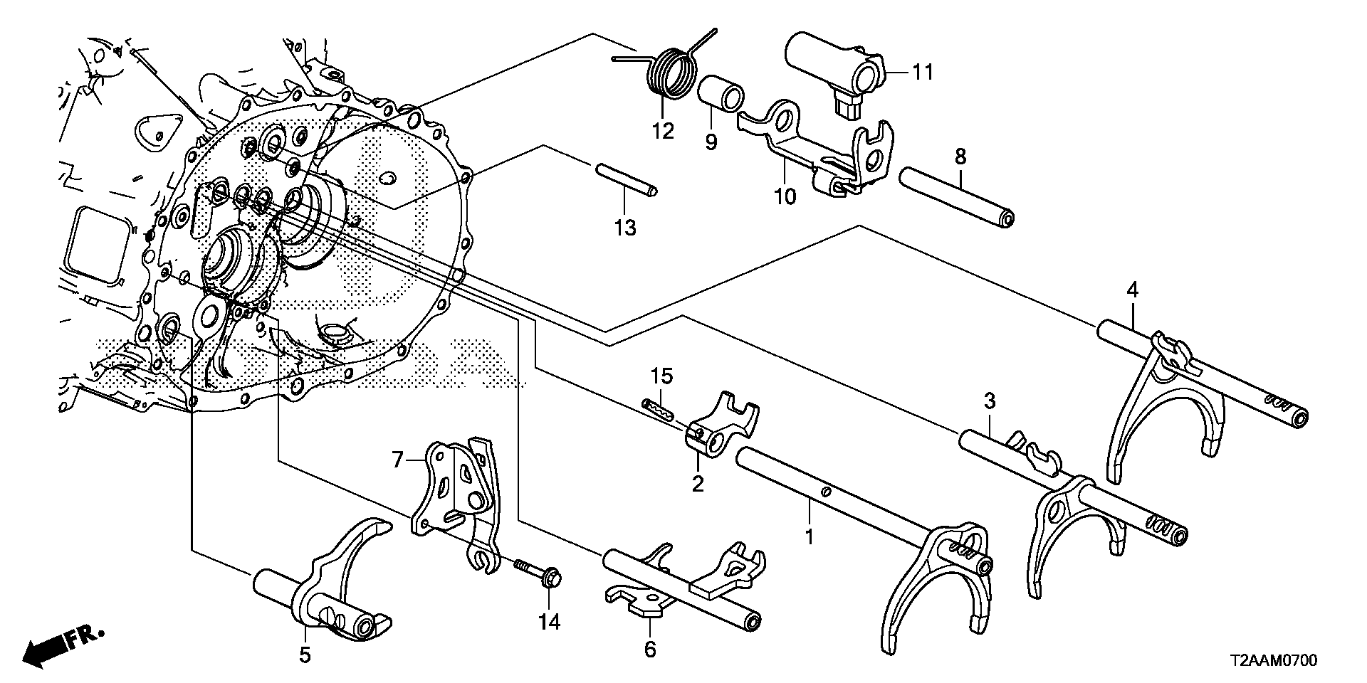 Diagram SHIFT FORK for your 1989 Honda Accord Coupe   