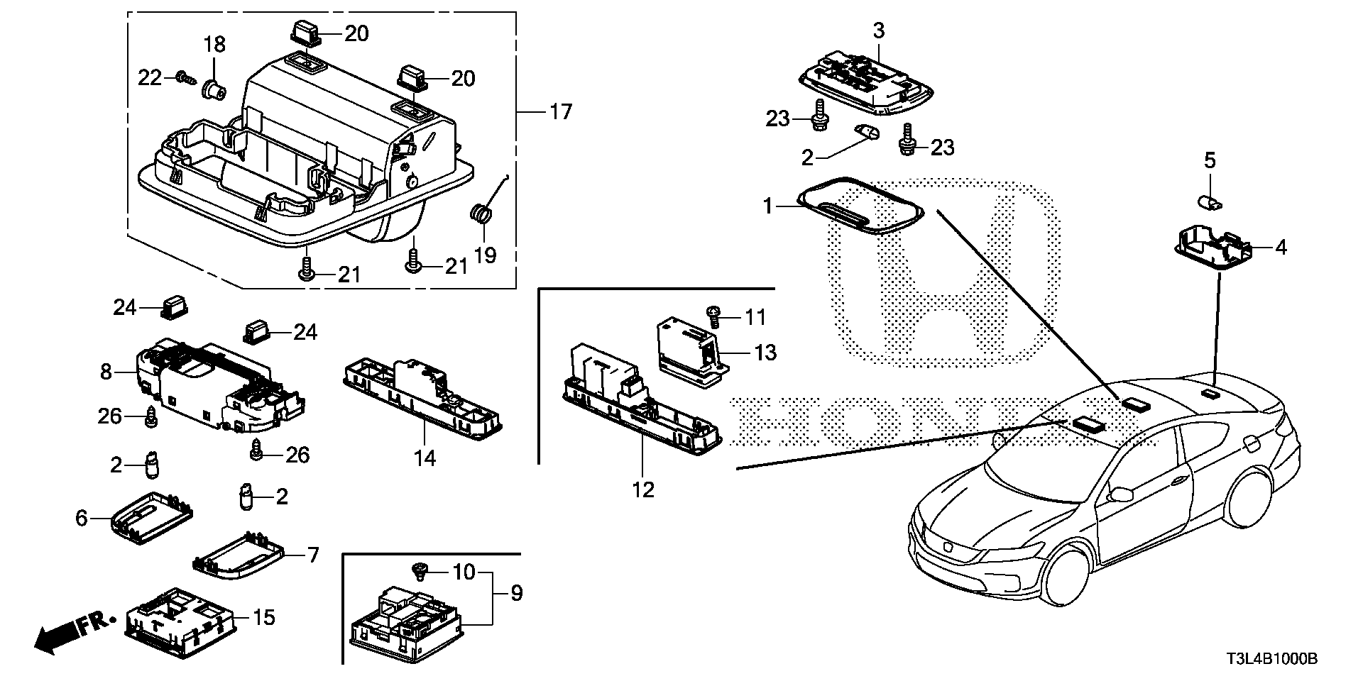 Diagram INTERIOR LIGHT for your Honda Accord Coupe  