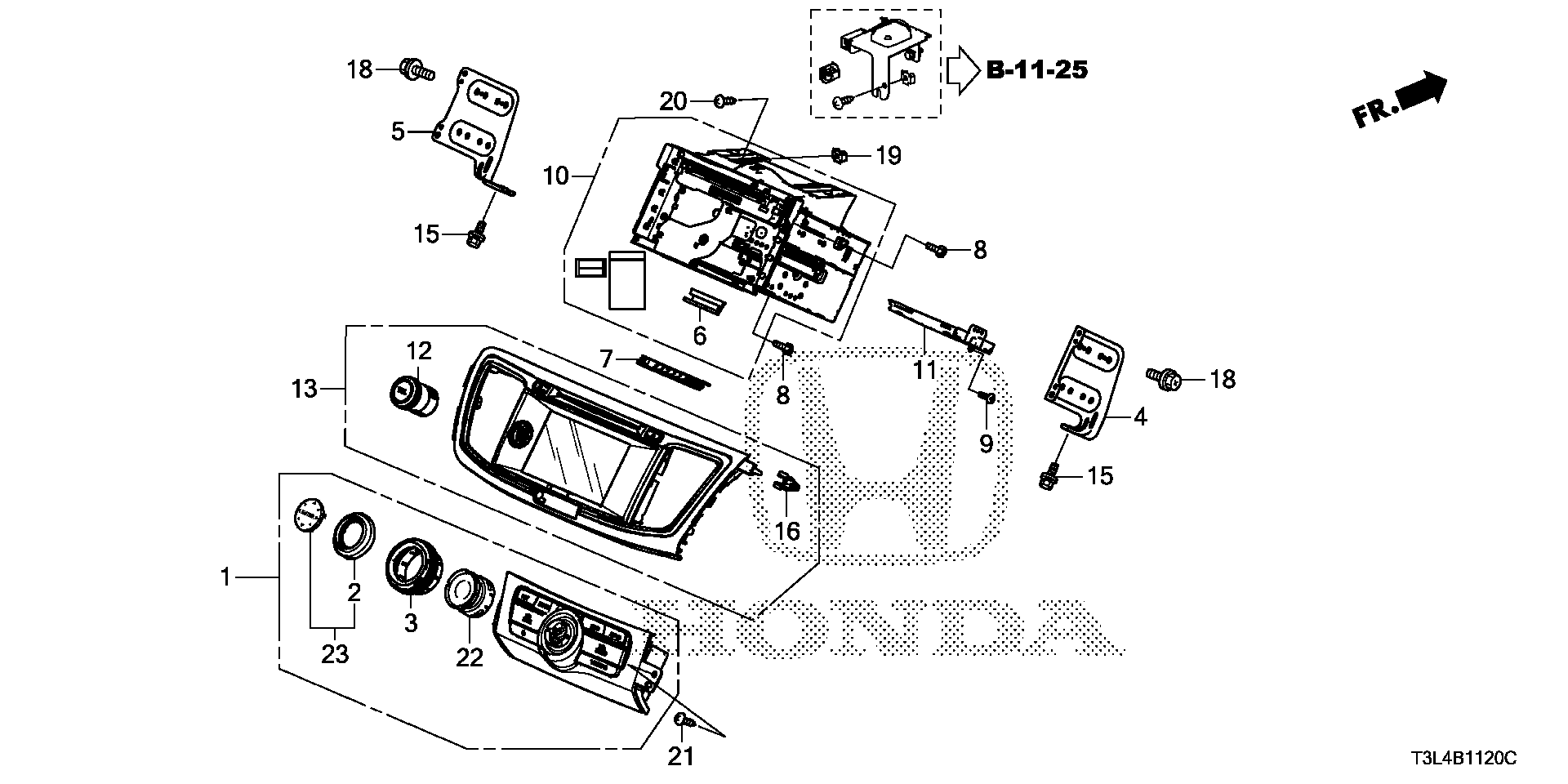 Diagram NAVIGATION SYSTEM (1) for your Honda Civic Hatchback  