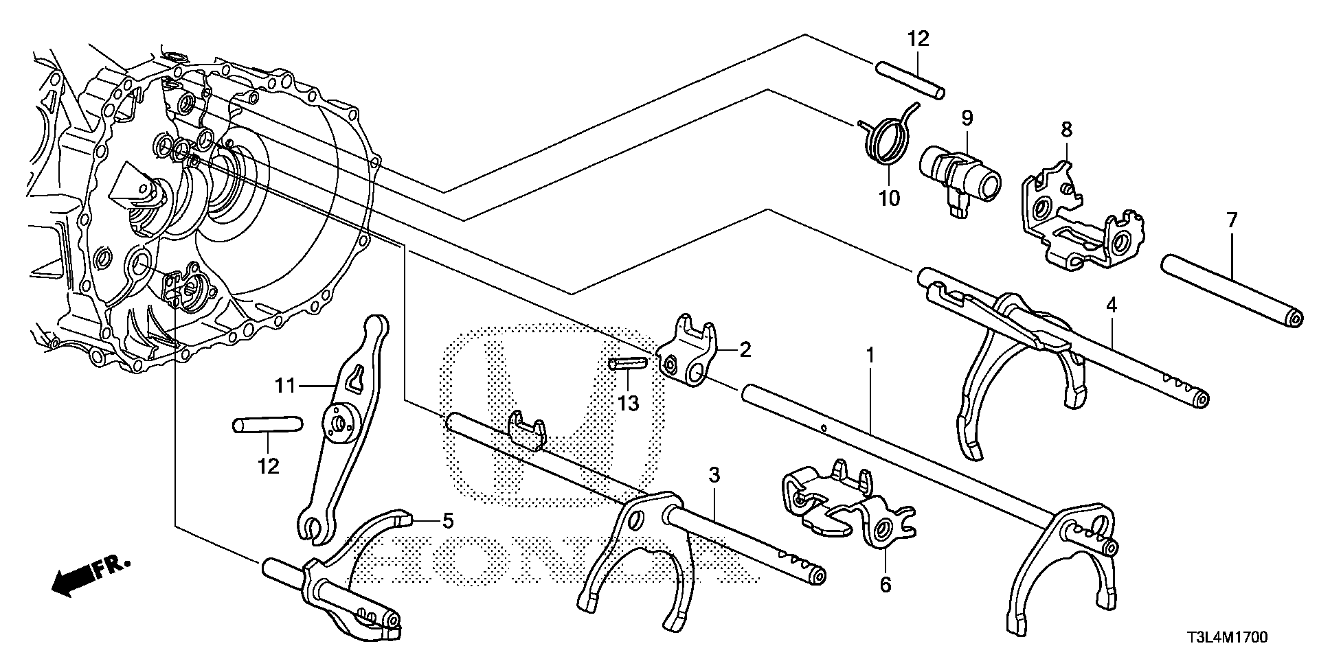 Diagram SHIFT FORK (V6) for your 2015 Honda Accord Coupe   