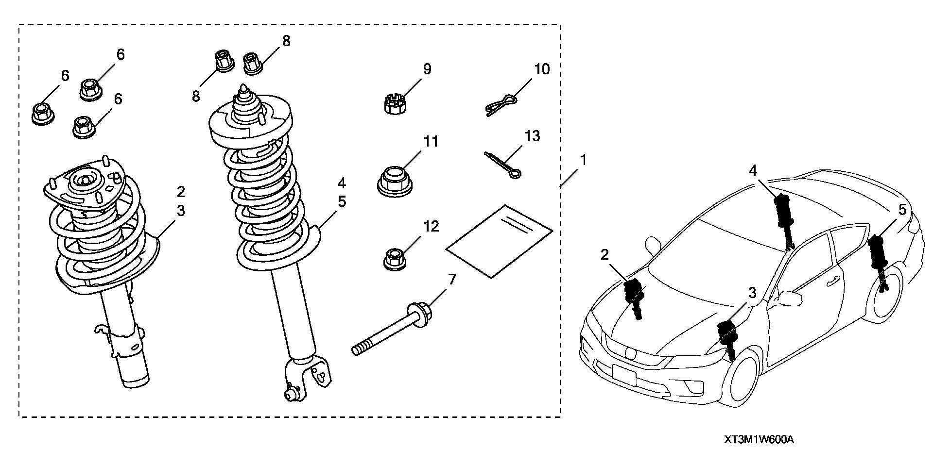 Diagram SPORT SUSPENSION for your Honda Accord Coupe  