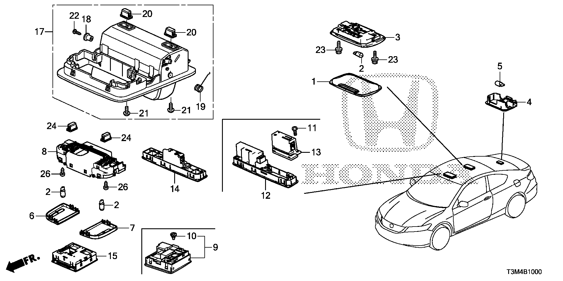 Diagram INTERIOR LIGHT for your Honda Accord Coupe  