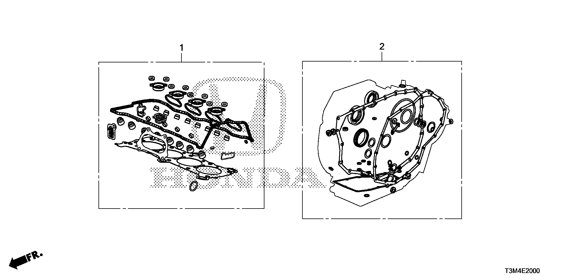 Diagram GASKET KIT (L4) for your 2001 Honda Odyssey   