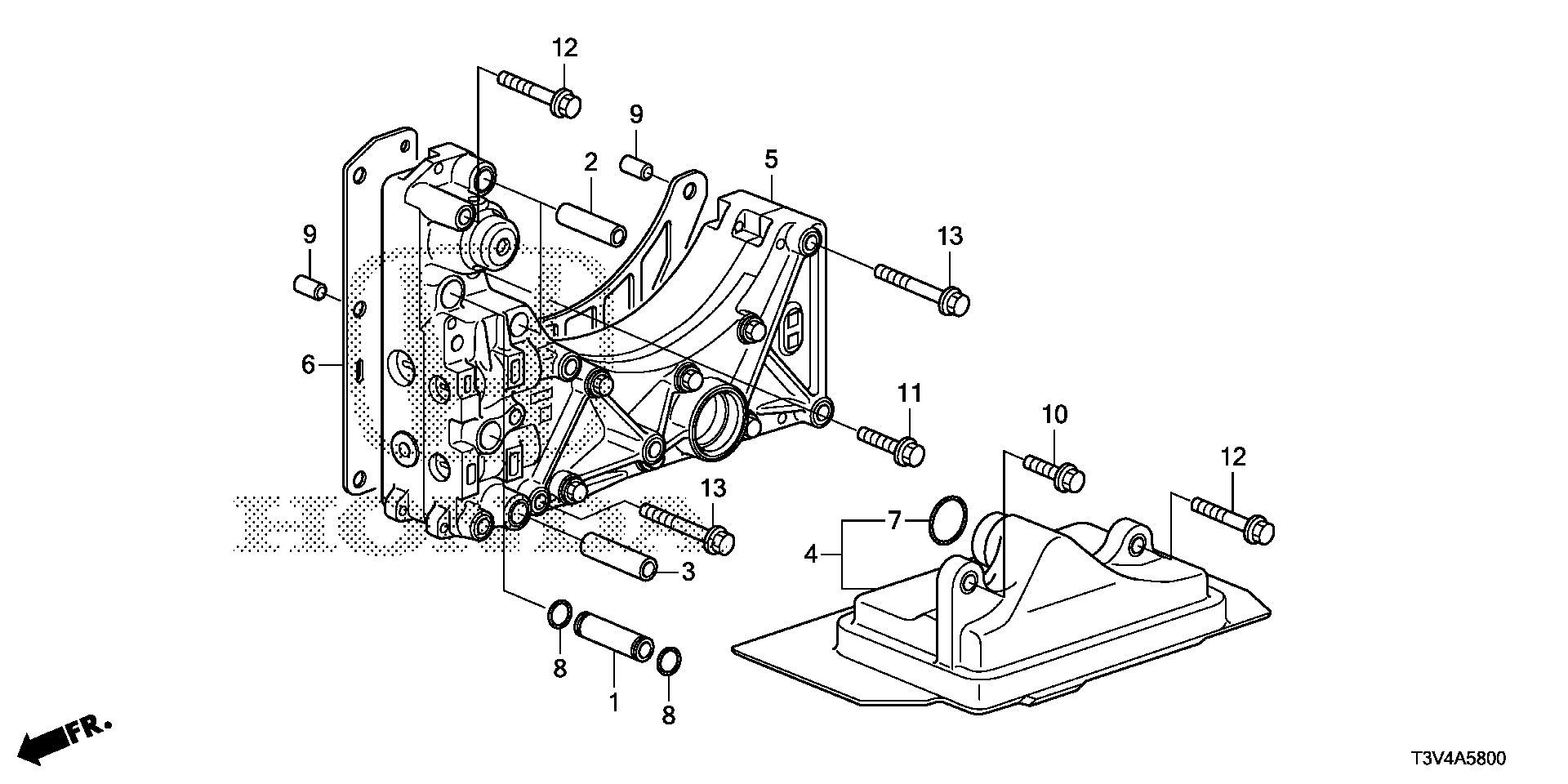 Diagram VALVE BODY for your Honda