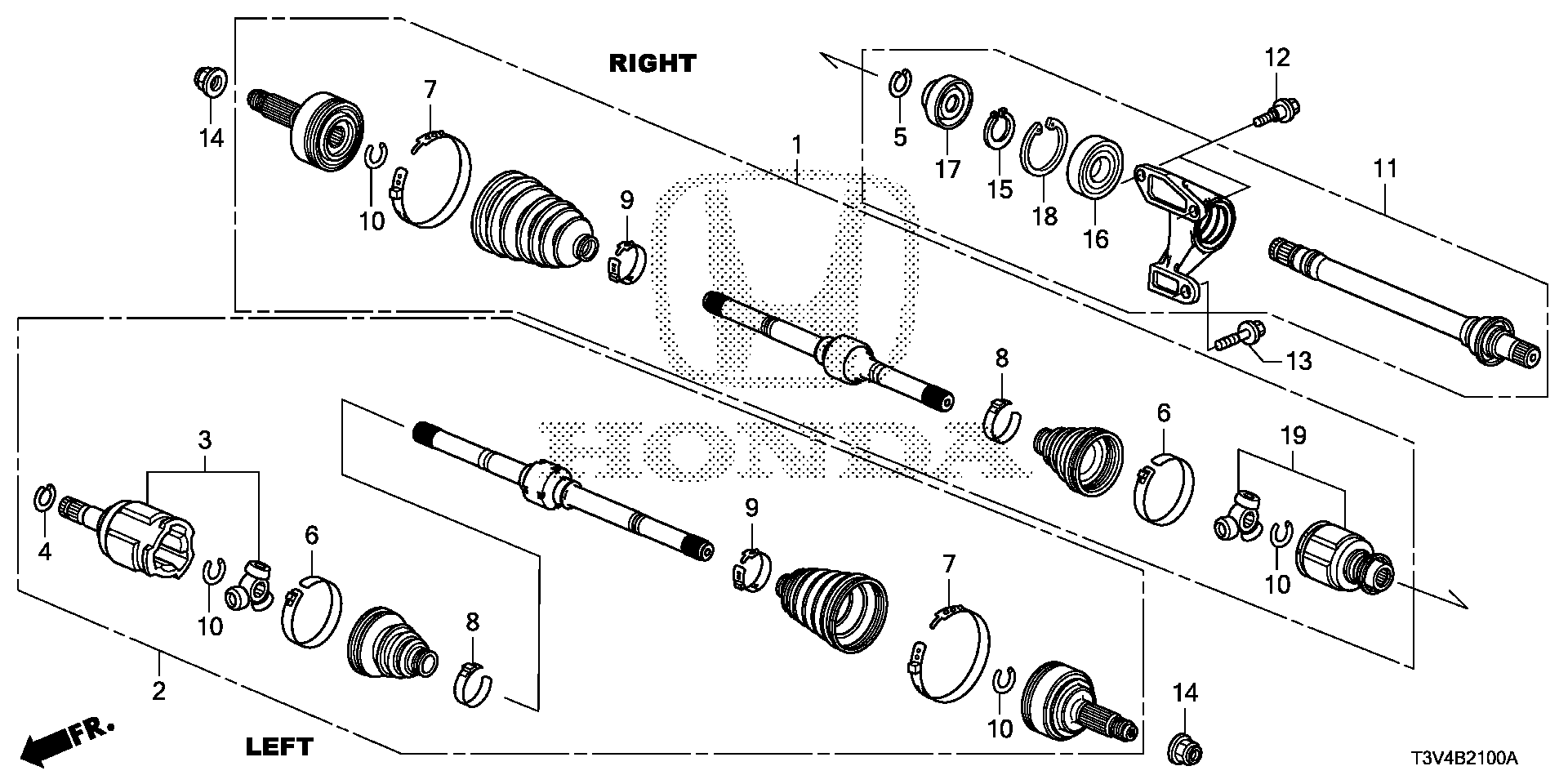 Diagram DRIVESHAFT@HALF SHAFT for your Honda Accord Coupe  