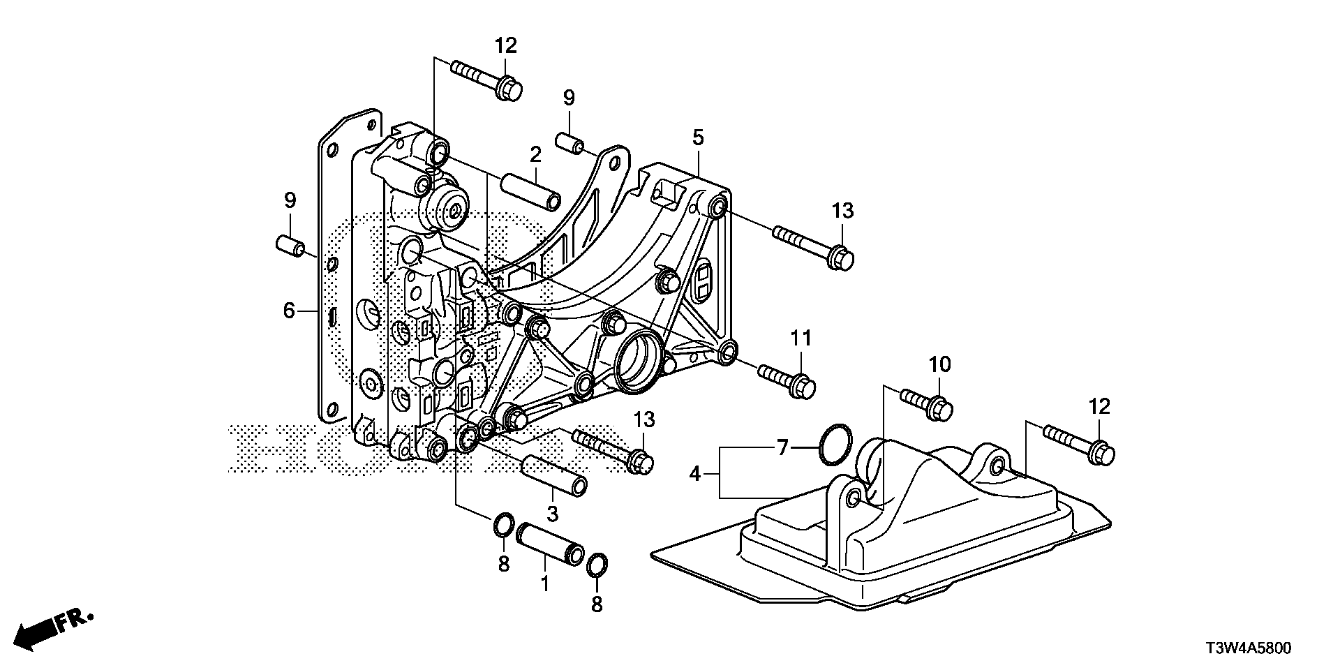 Diagram VALVE BODY (1) for your Honda