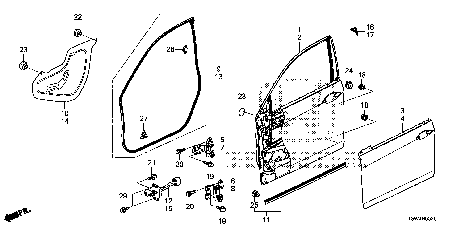 Full size assembly image of FRONT DOOR PANELS (1/1)
