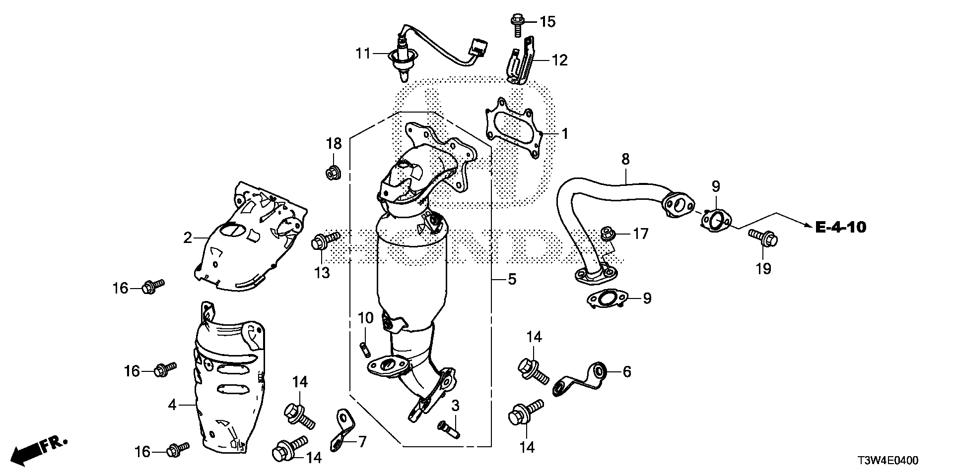 Diagram CONVERTER (1) for your Honda