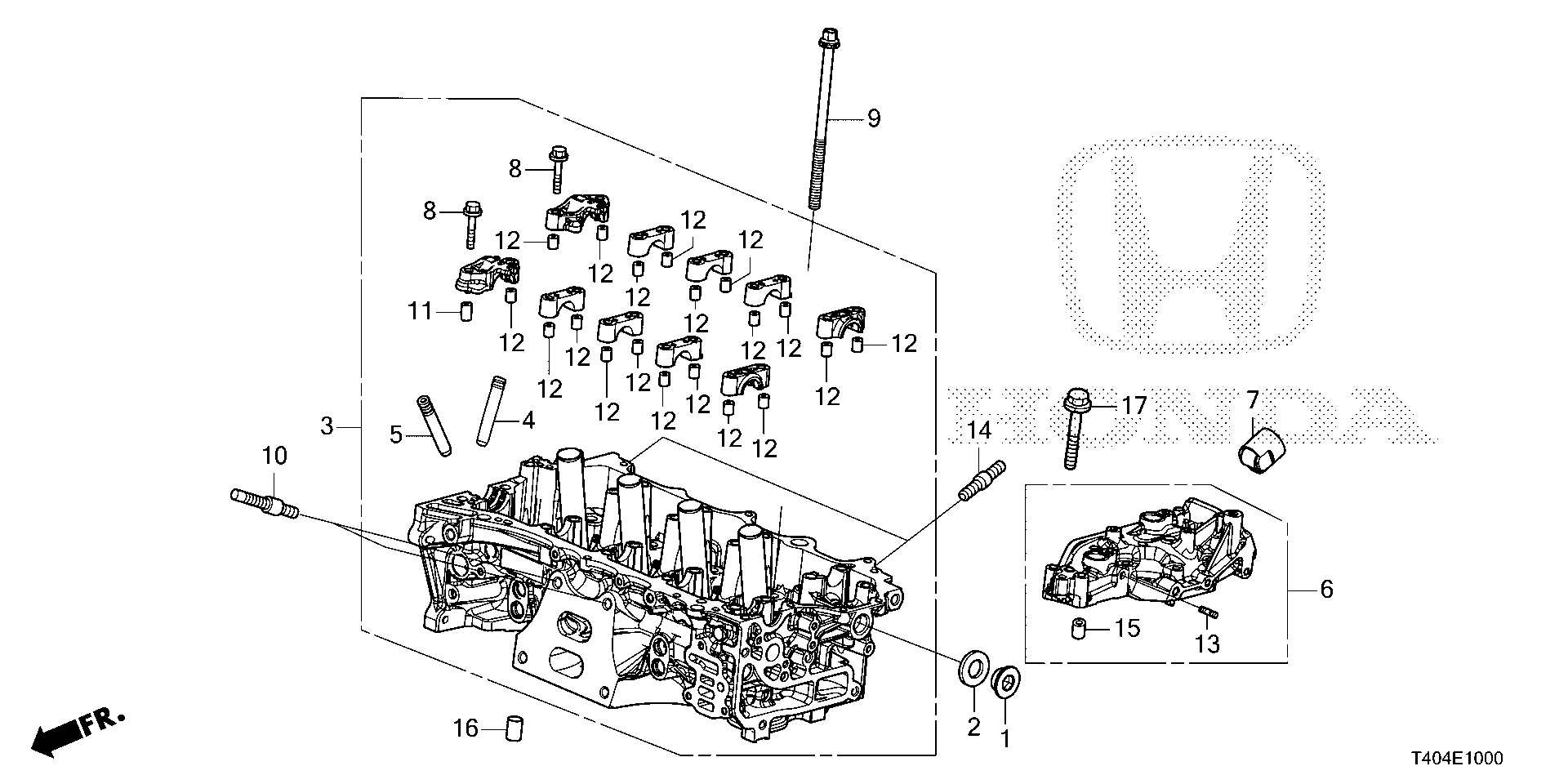 Diagram CYLINDER HEAD (1.5L) for your 2006 Honda Odyssey   