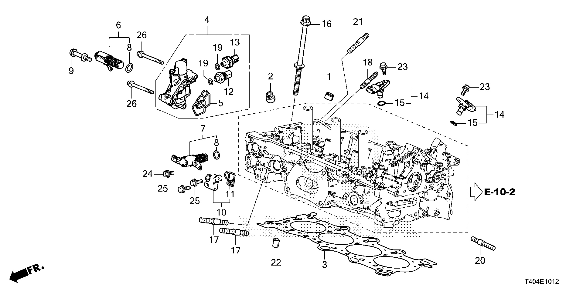 Diagram VTC OIL CONTROL VALVE (TYPE R) for your Honda Civic Liftback  