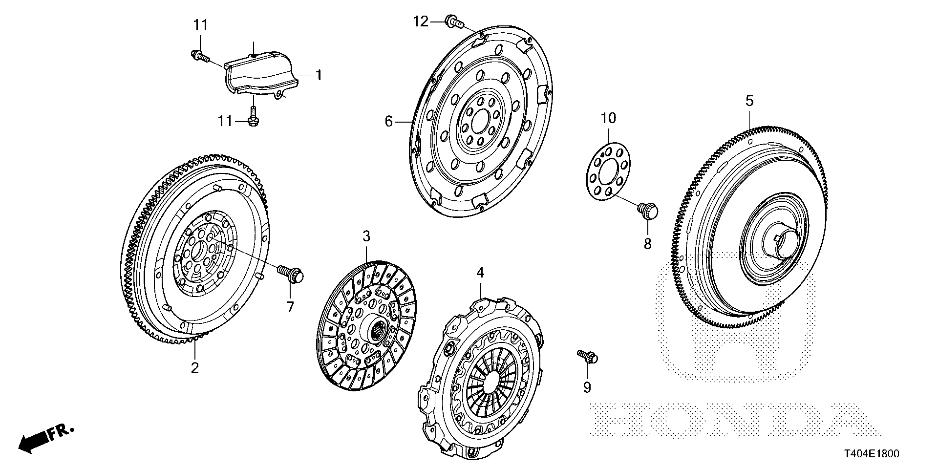 Diagram CLUTCH@TORQUE CONVERTER (1.5L) for your Honda Civic  