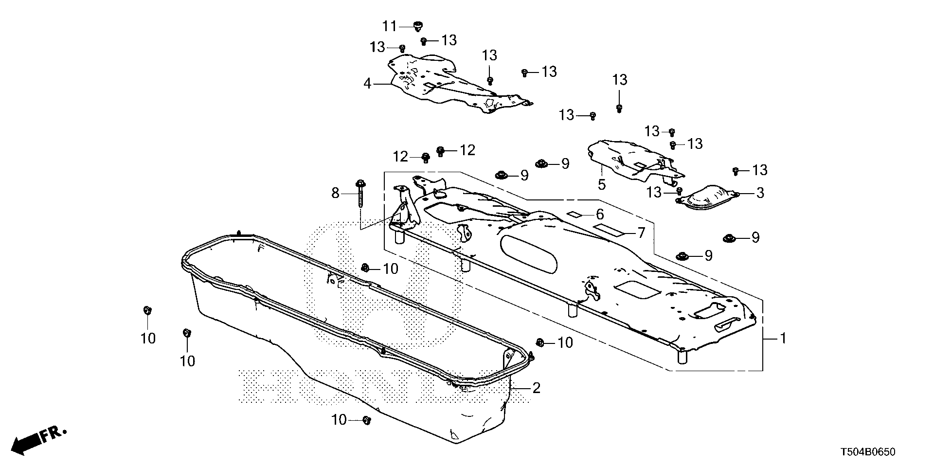 Diagram IPU COVER for your 2003 Honda Civic   