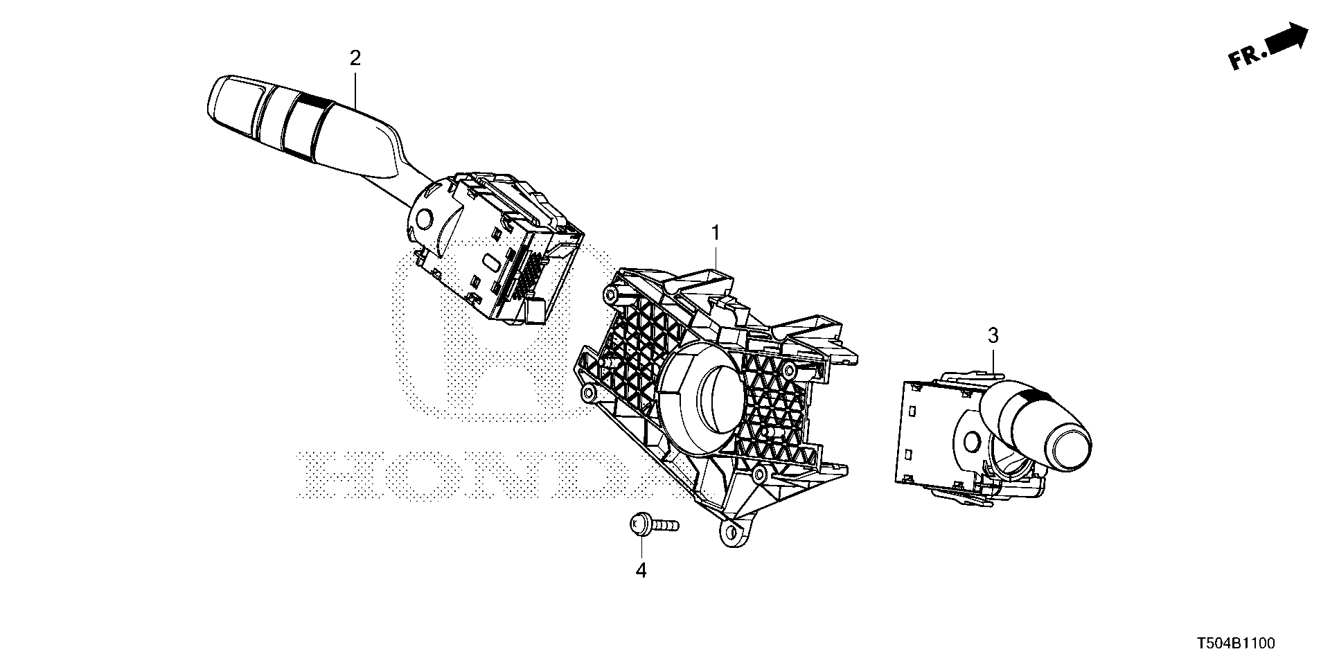 Diagram COMBINATION SWITCH for your 2013 Honda CR-V   