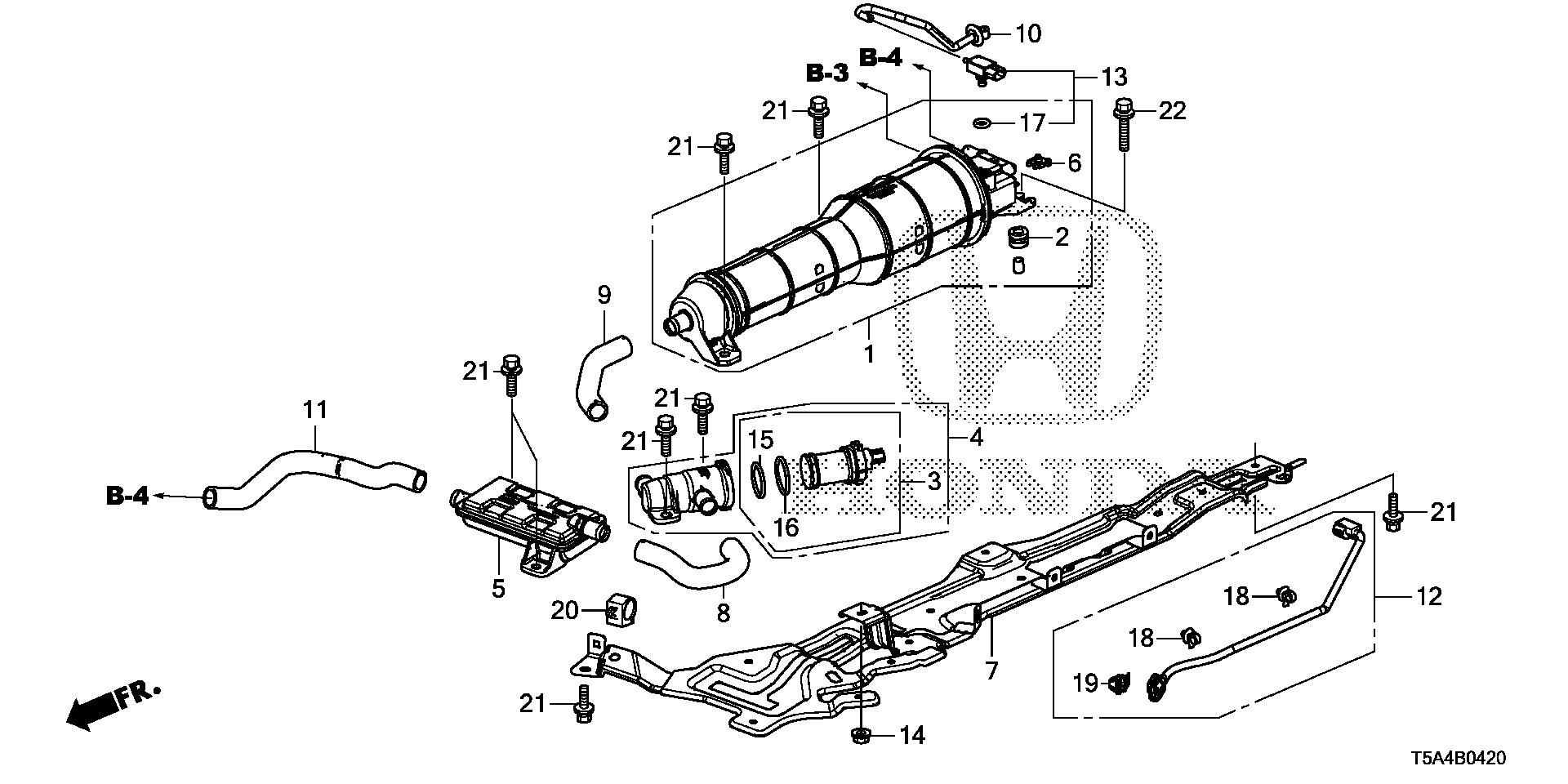 Diagram CANISTER (KA/KC) for your Honda Fit  