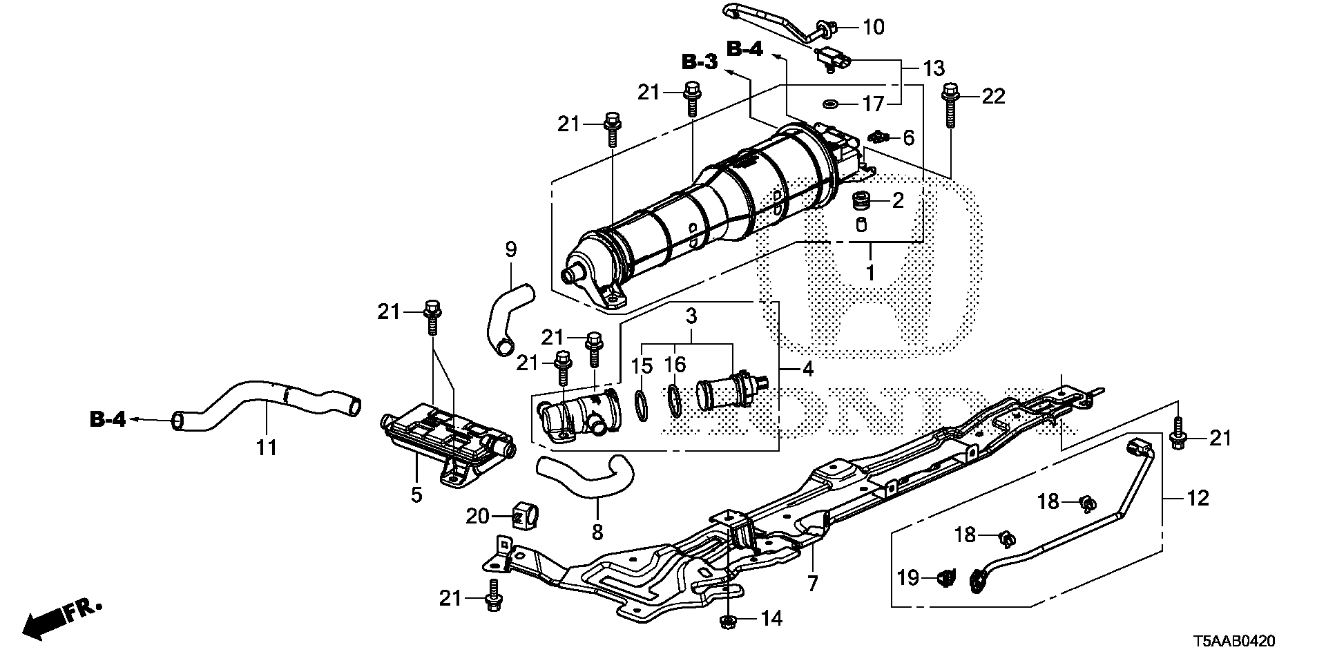 Diagram CANISTER (KA/KC) for your Honda Fit  