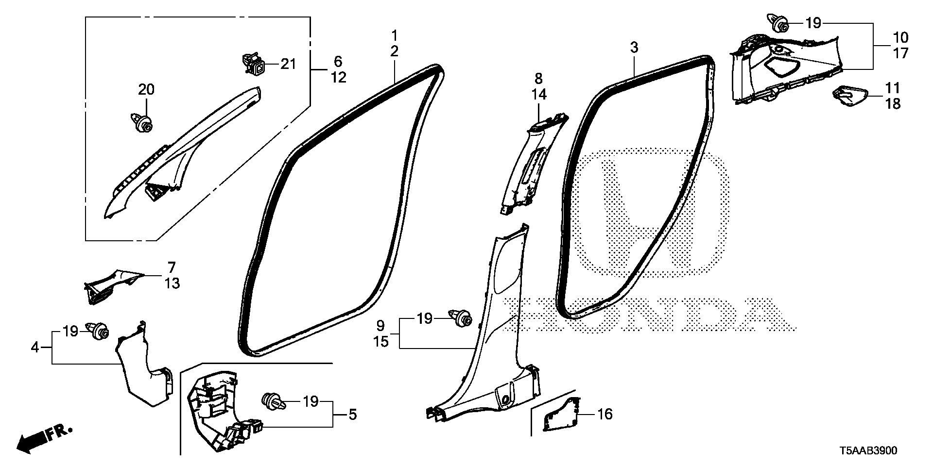Full size assembly image of PILLAR GARNISH (1/1)