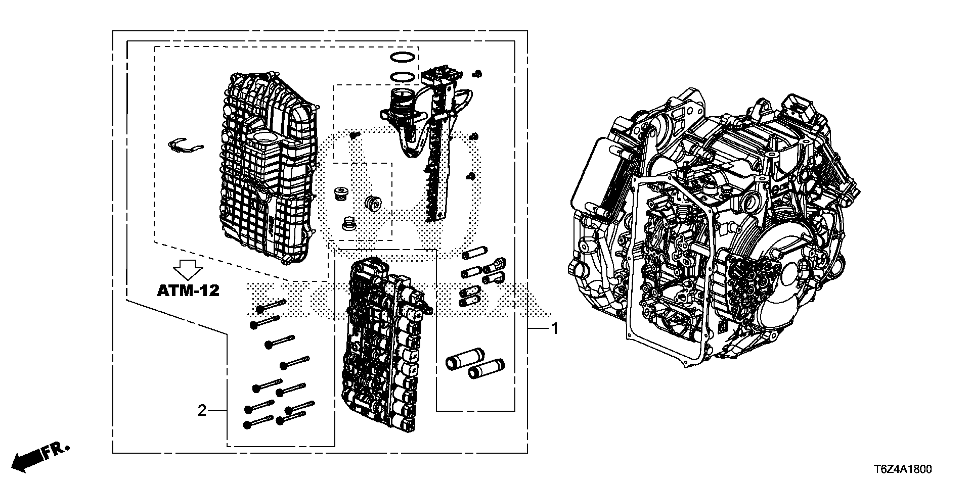 Full size assembly image of HYDRAULIC CONTROL UNIT (9AT) (1/1)