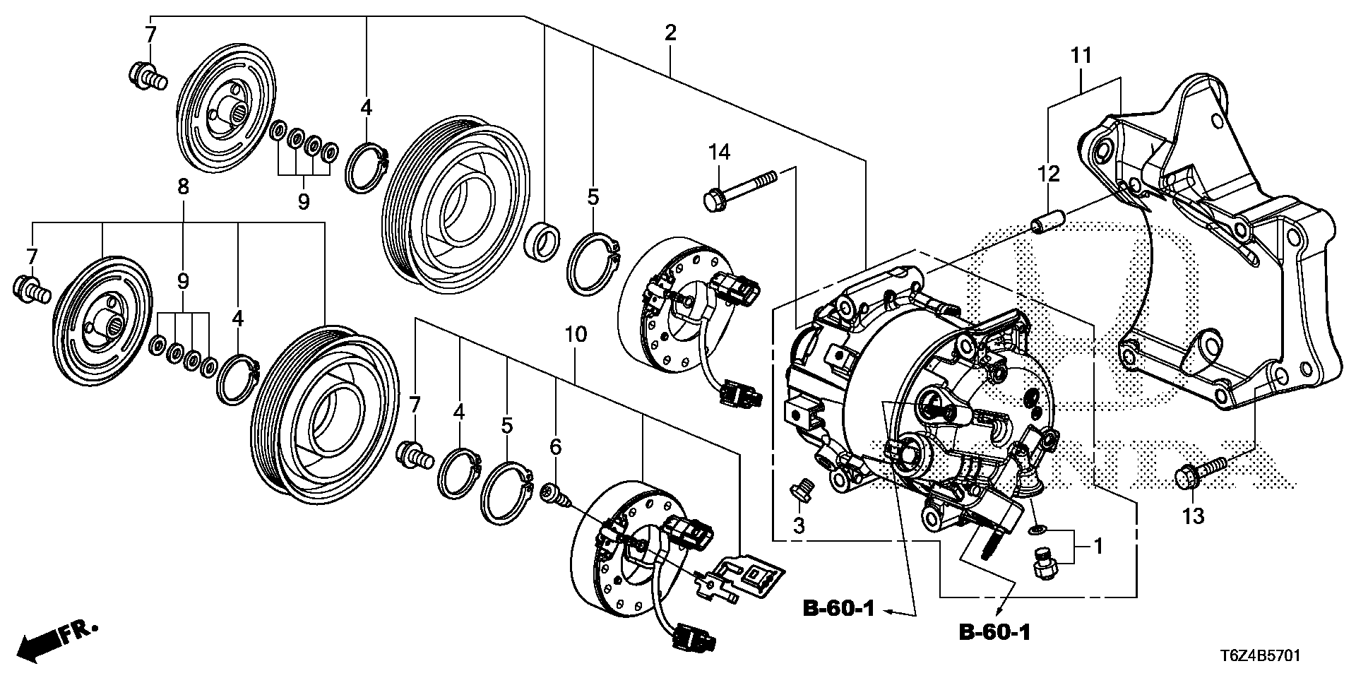 Full size assembly image of AIR CONDITIONER (COMPRESSOR) ('20-) (1/1)