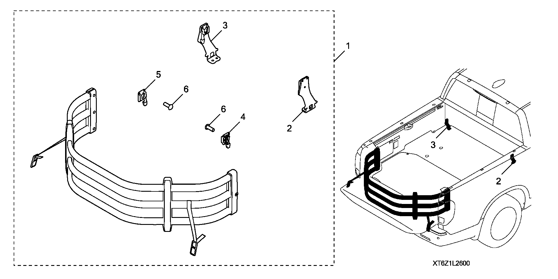 Full size assembly image of BED EXTENDER (1/1)