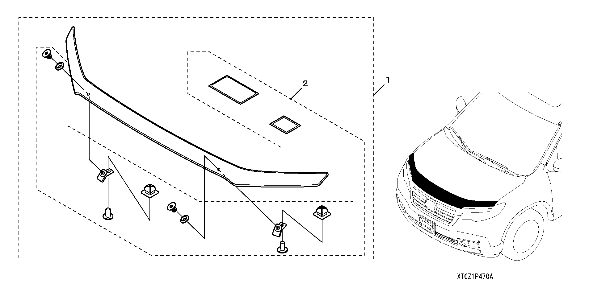 Full size assembly image of HOOD AIR DEFLECTOR (1/1)