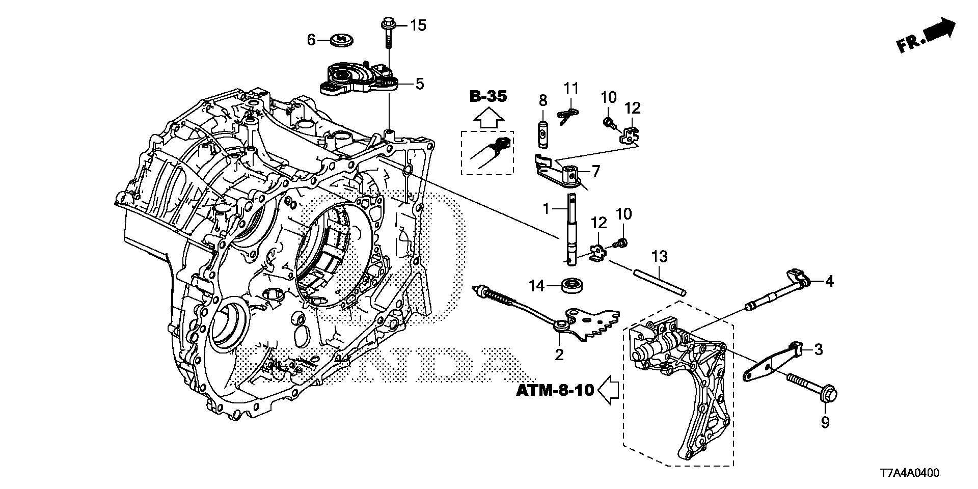 Full size assembly image of CONTROL SHAFT@POSITION SENSOR (1/1)