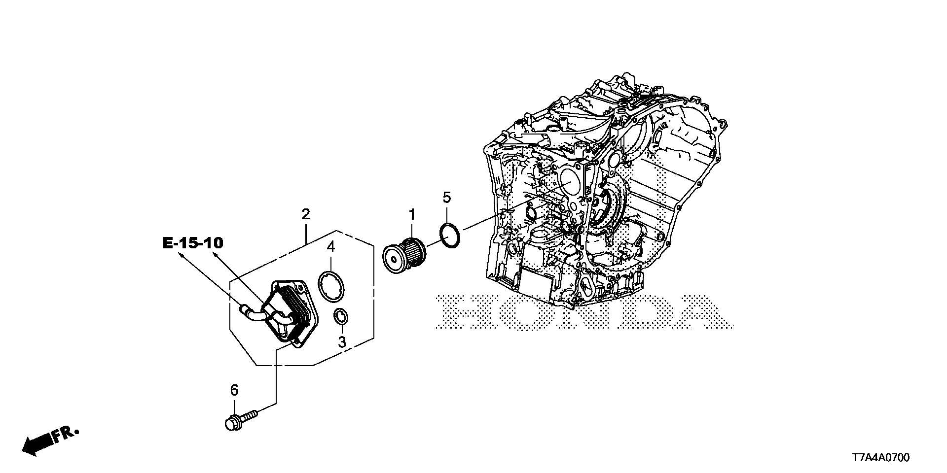 Diagram CVTF WARMER for your Honda