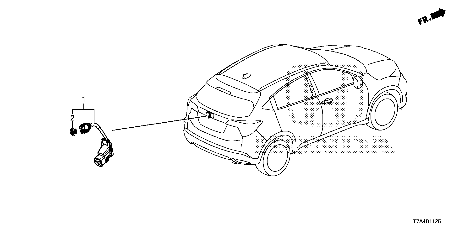 Diagram REARVIEW CAMERA for your 2021 Honda HR-V   