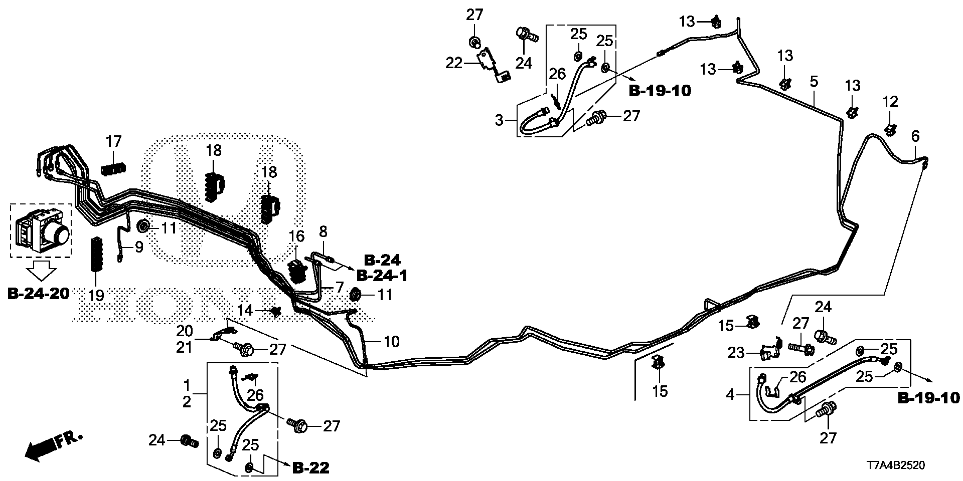 Full size assembly image of BRAKE LINES (2WD) (1/1)