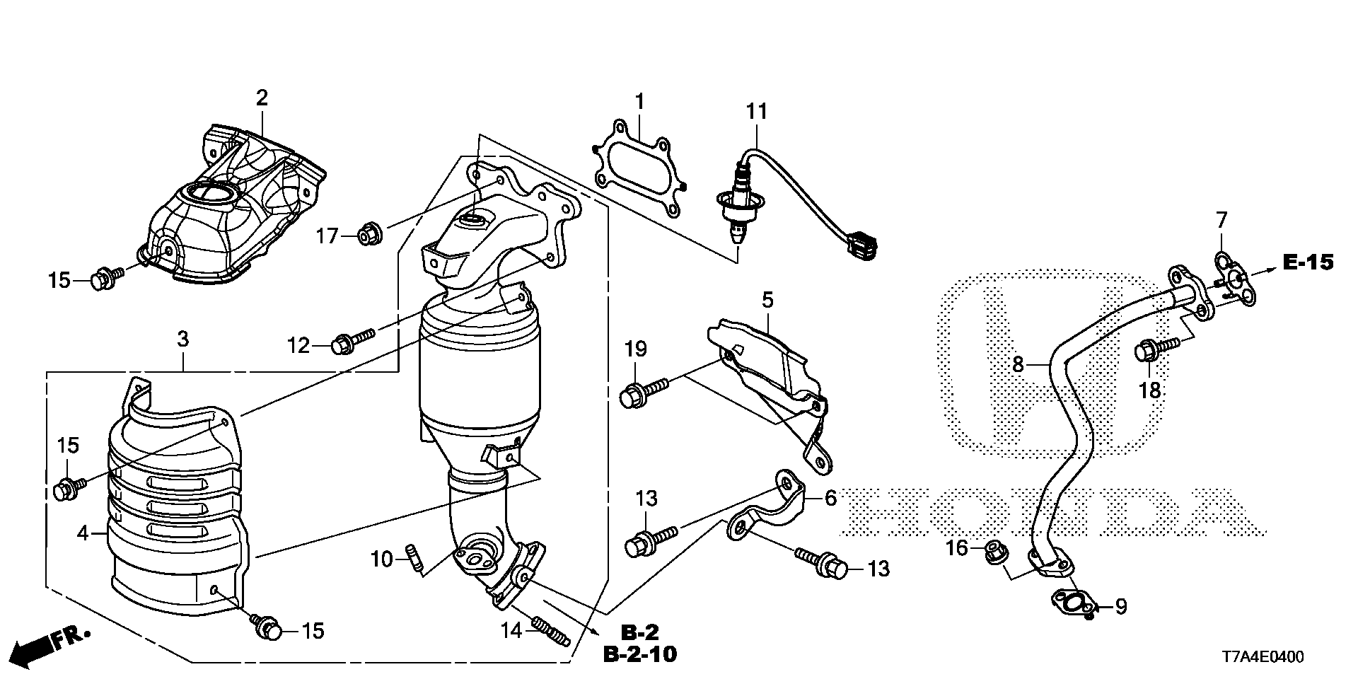 Diagram CONVERTER (KA/KC) for your Honda