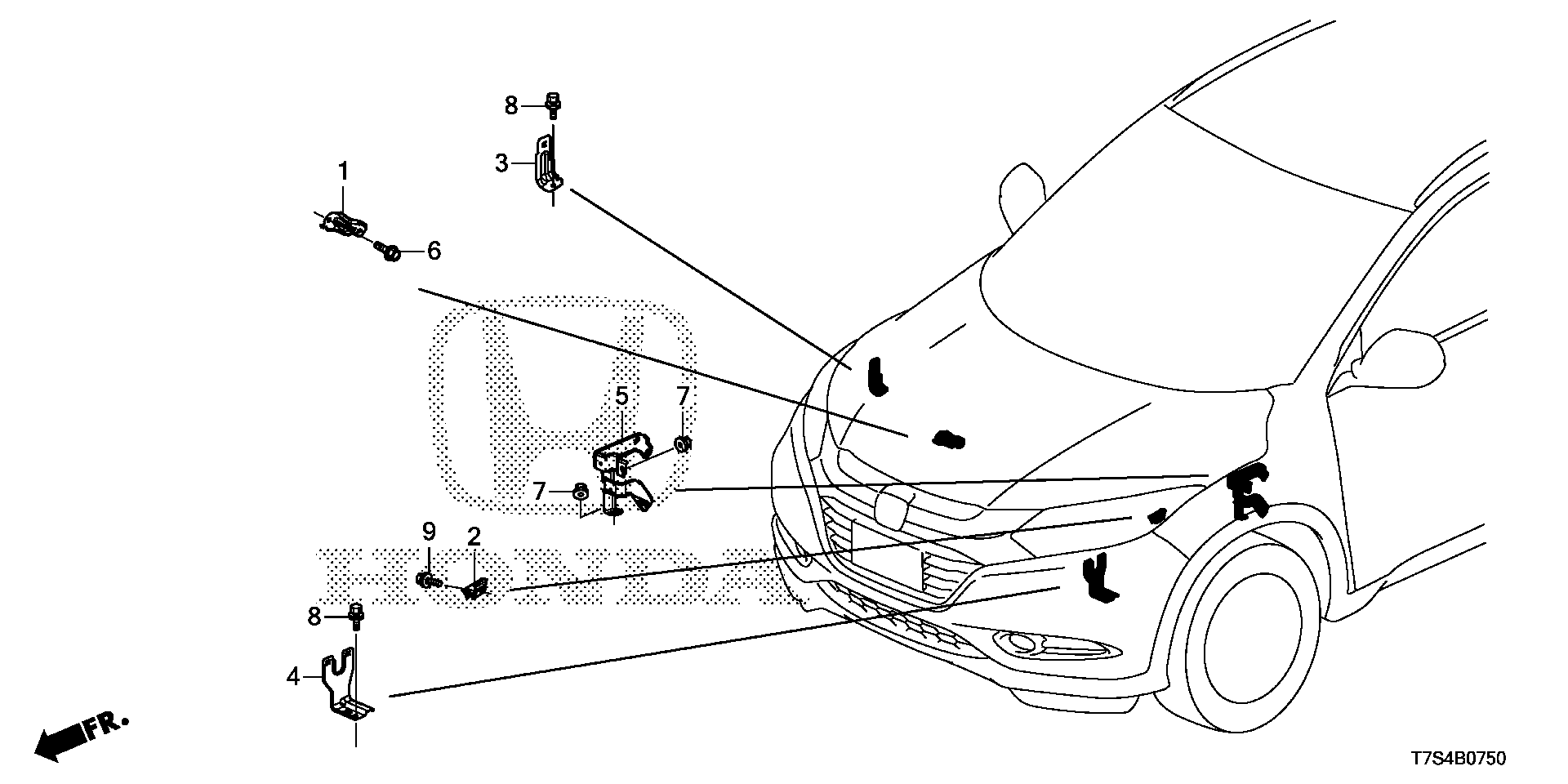 Diagram WIRE HARNESS BRACKET for your 2017 Honda HR-V   