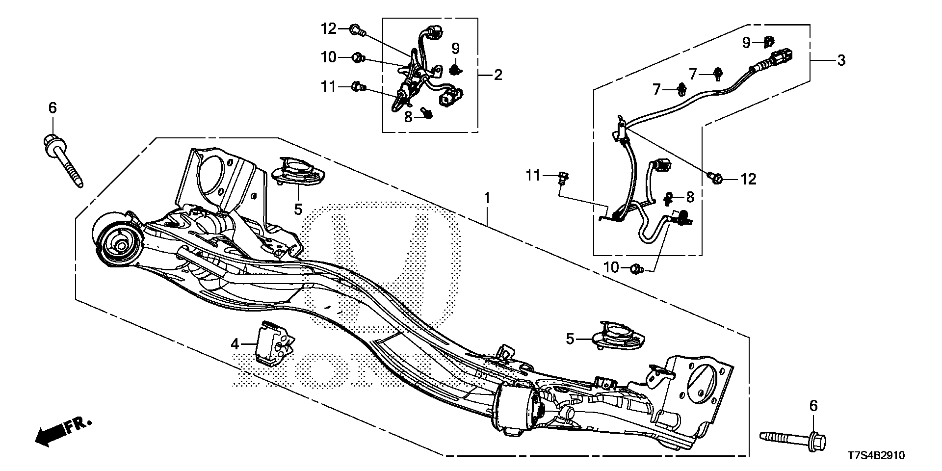 Diagram REAR AXLE (4WD) for your 2017 Honda HR-V   