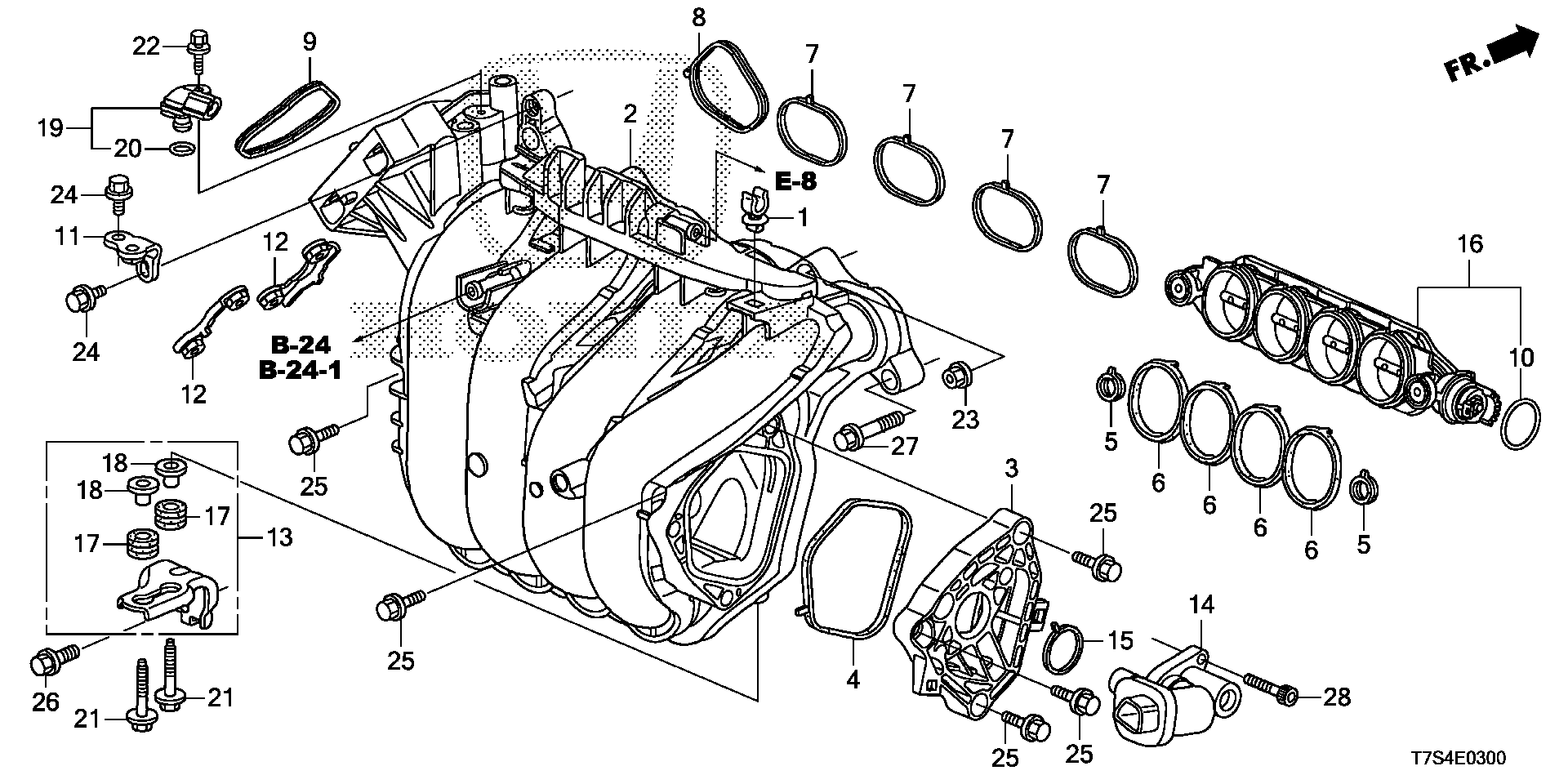 Diagram INTAKE MANIFOLD for your 2017 Honda HR-V   