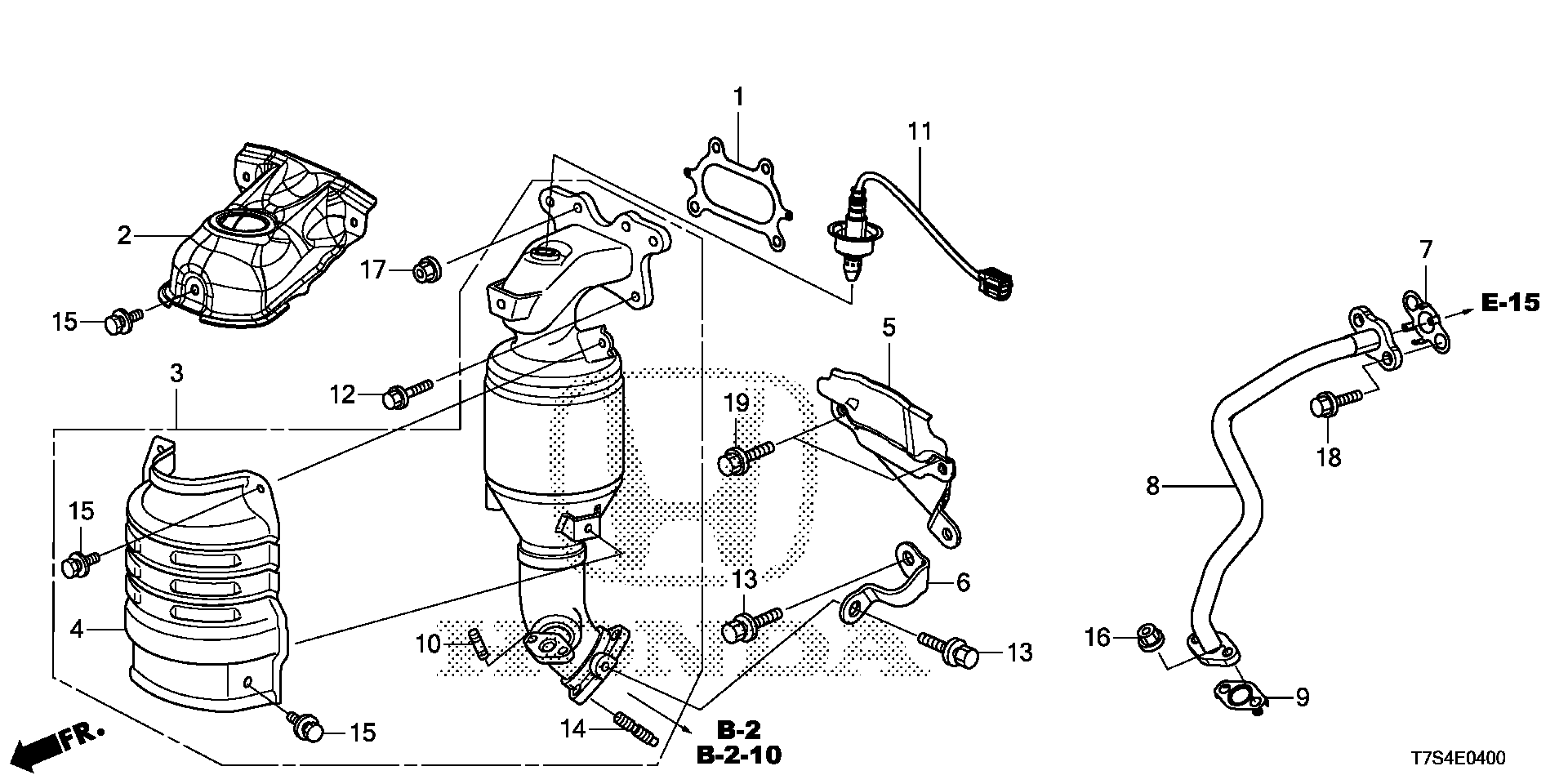 Diagram CONVERTER (KA/KC) for your Honda