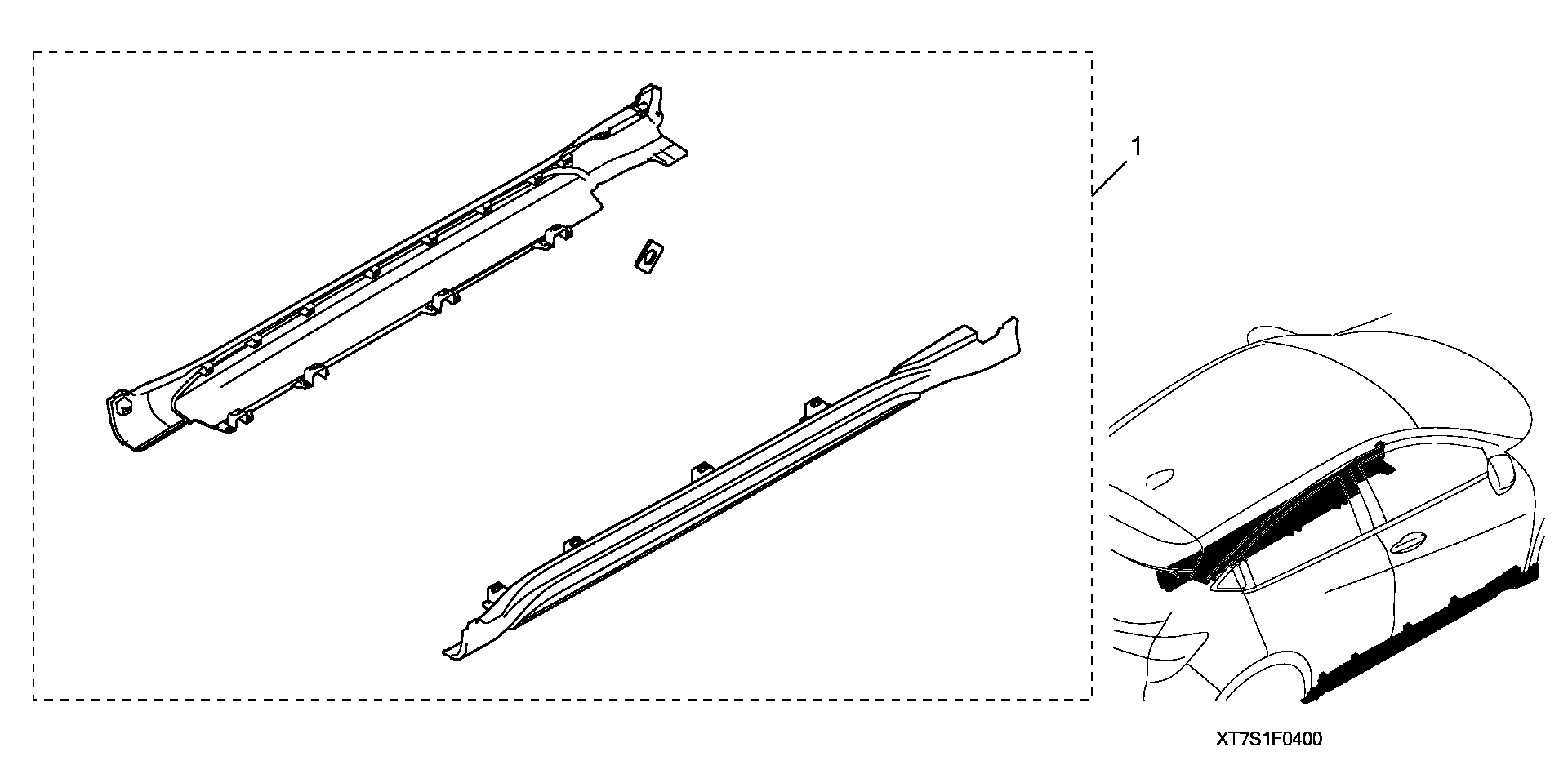 Full size assembly image of SIDE LOWER TRIM (1/1)