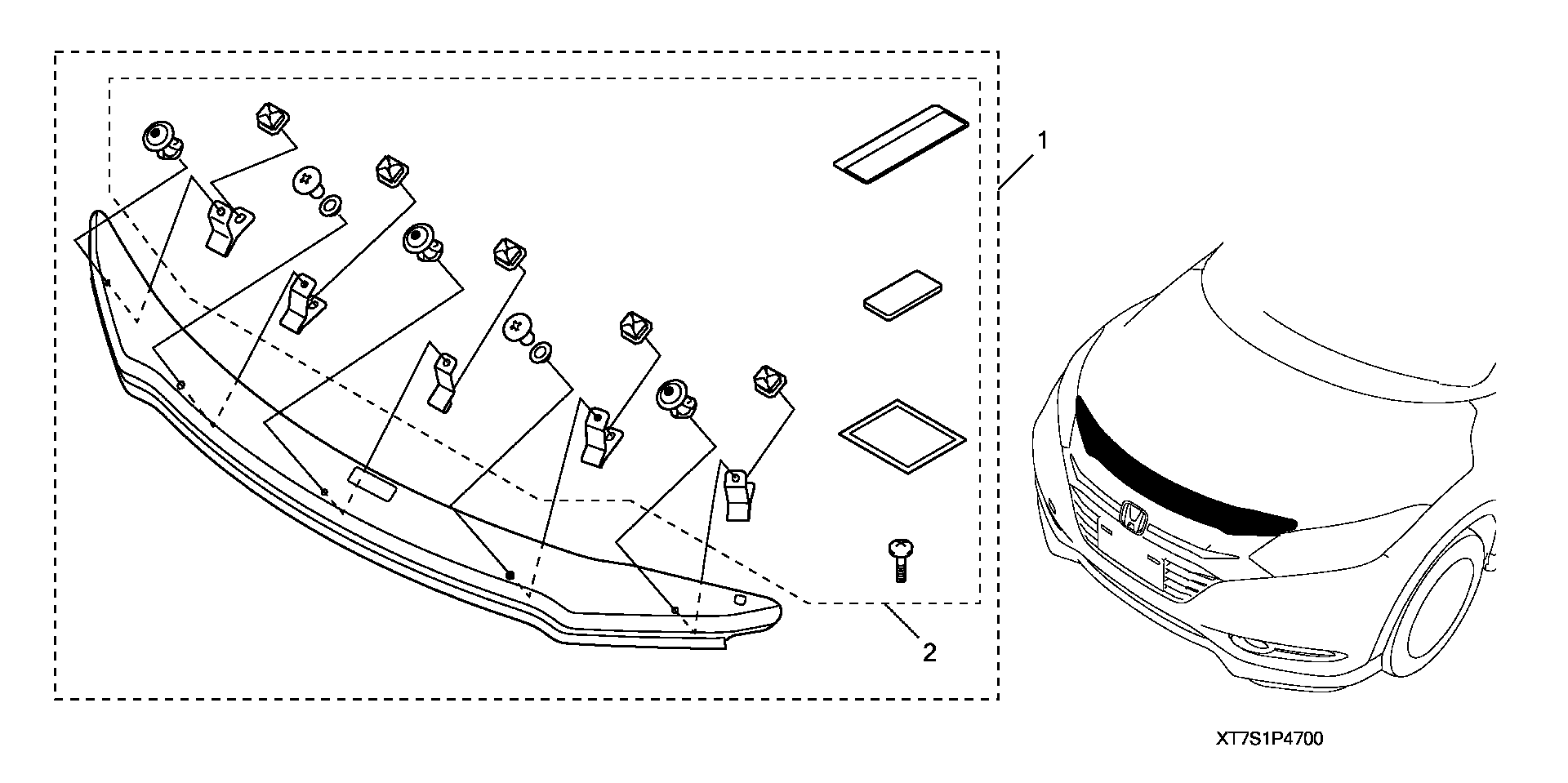 Full size assembly image of HOOD AIR DEFLECTOR (1/1)