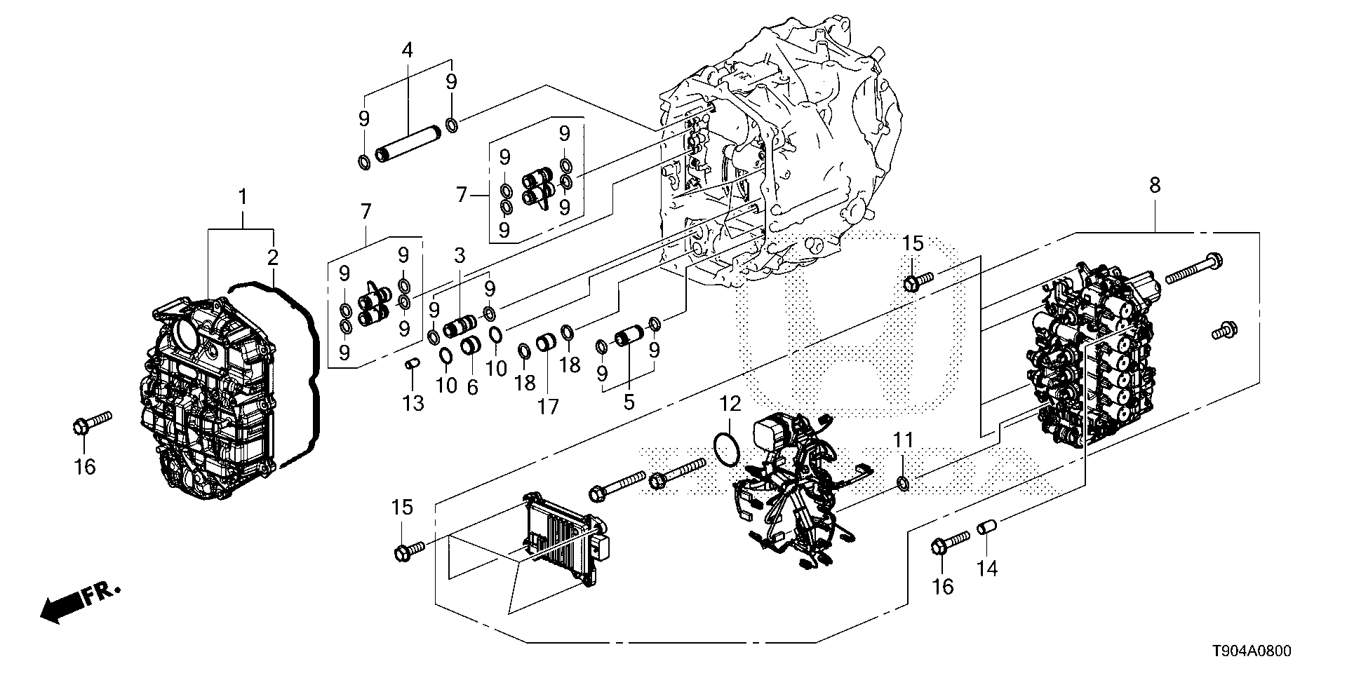Full size assembly image of HYDRAULIC CONTROL (1/1)