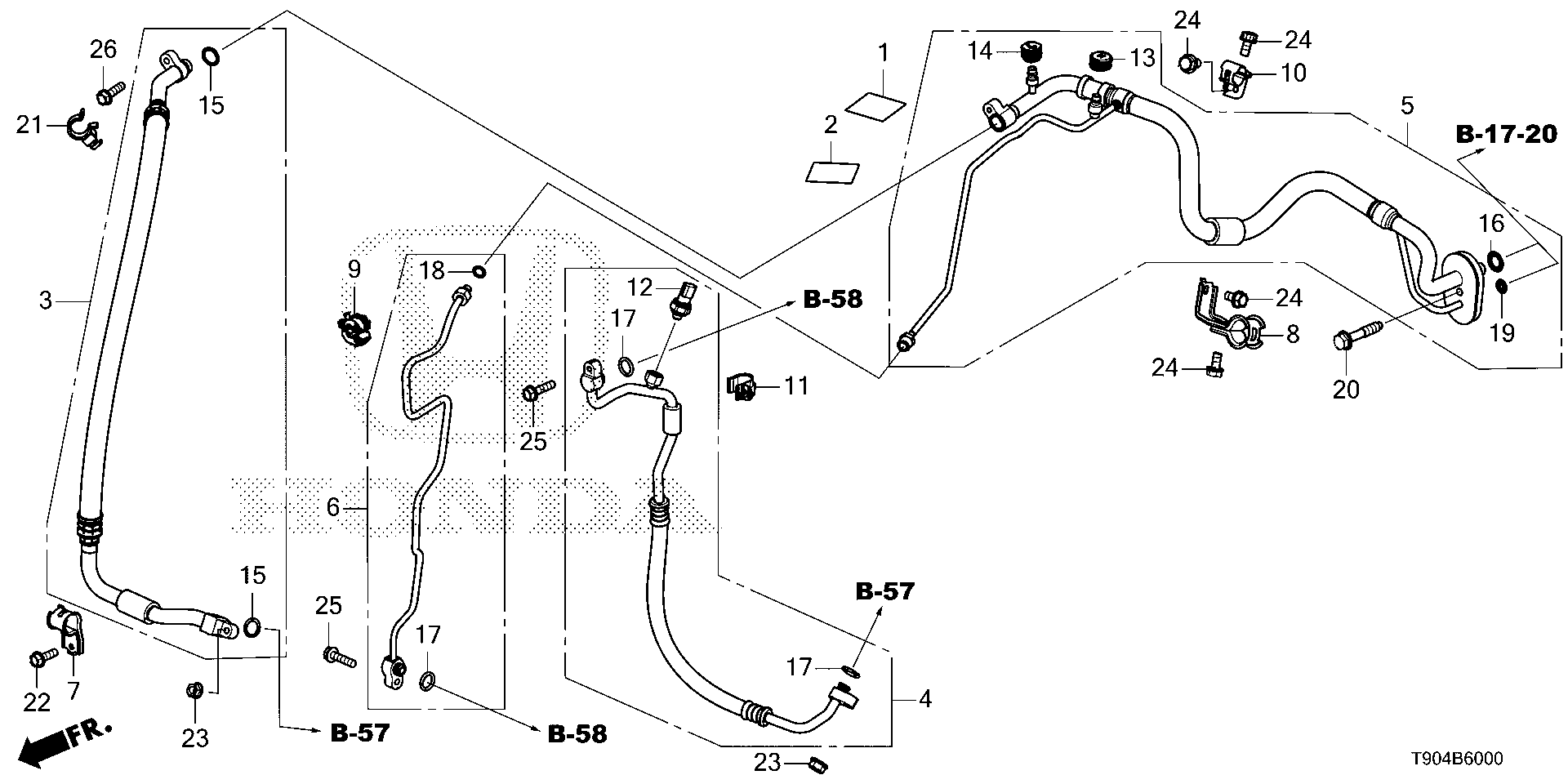 Diagram HOSES@PIPES for your 2010 Honda Accord   