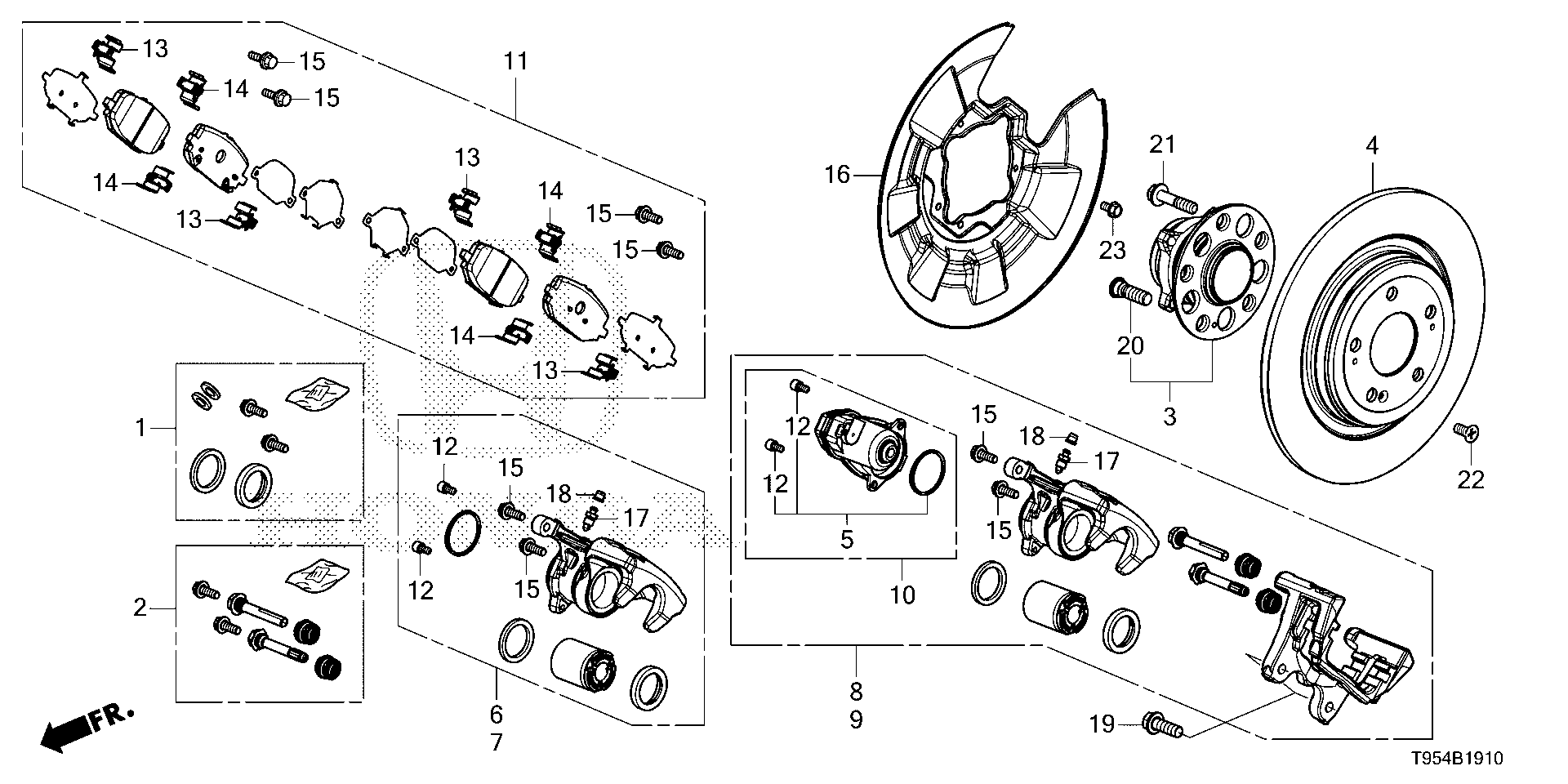 Full size assembly image of REAR BRAKE (1/1)
