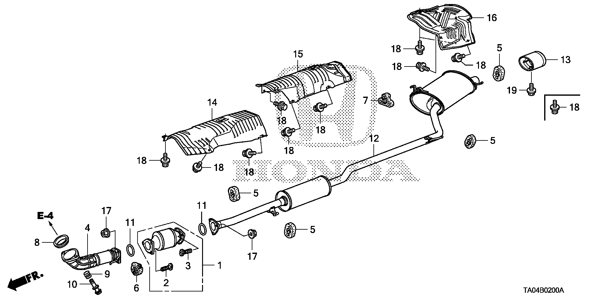 Honda Accord Converter. Exhaust, pipe 18150R40A00 Norm Reeves