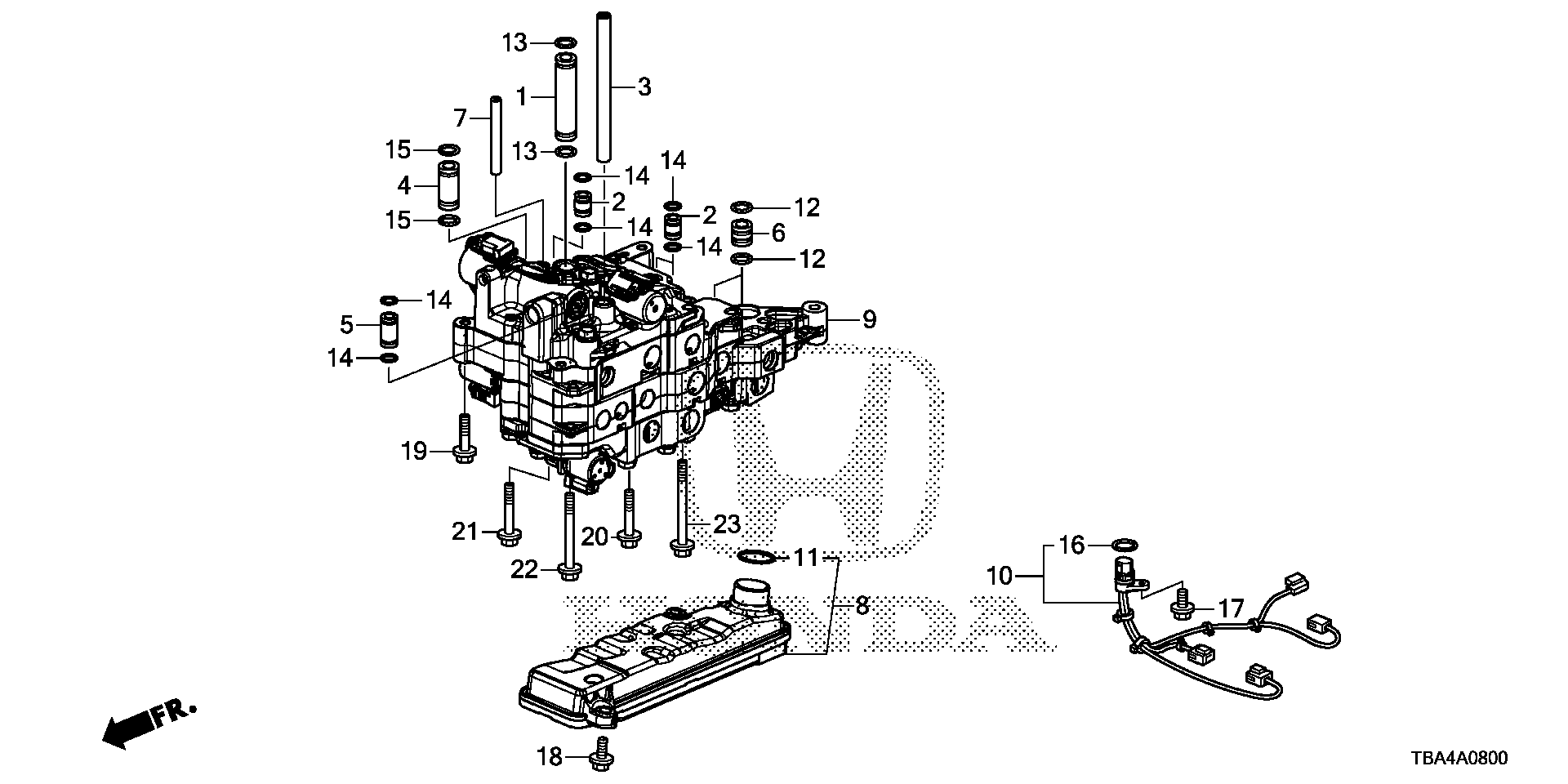 Diagram MAIN VALVE BODY (1.5L) for your Honda