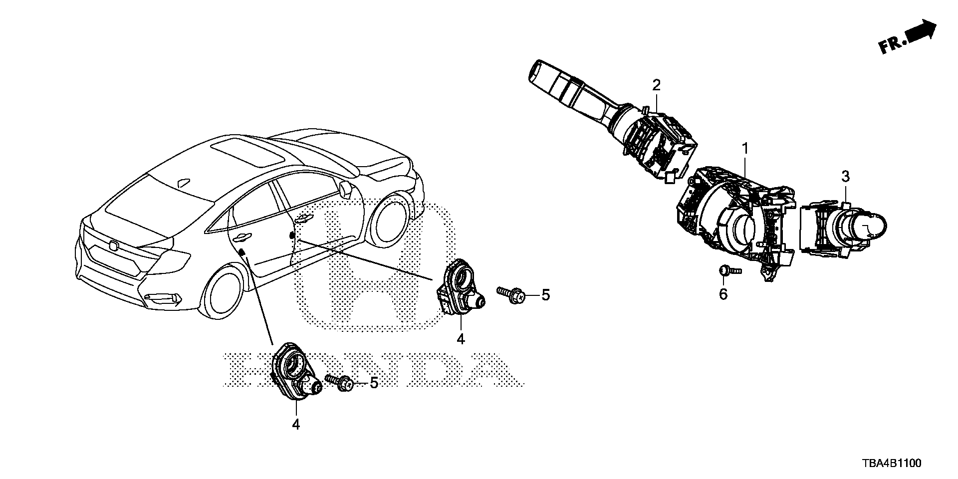 Full size assembly image of COMBINATION SWITCH (1/1)