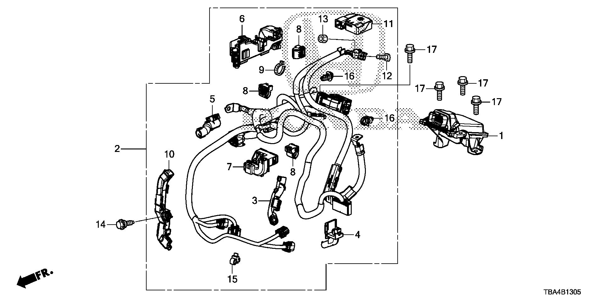 Diagram TRANSMISSION CONTROL (1.5L) for your 1997 Honda Accord Coupe   