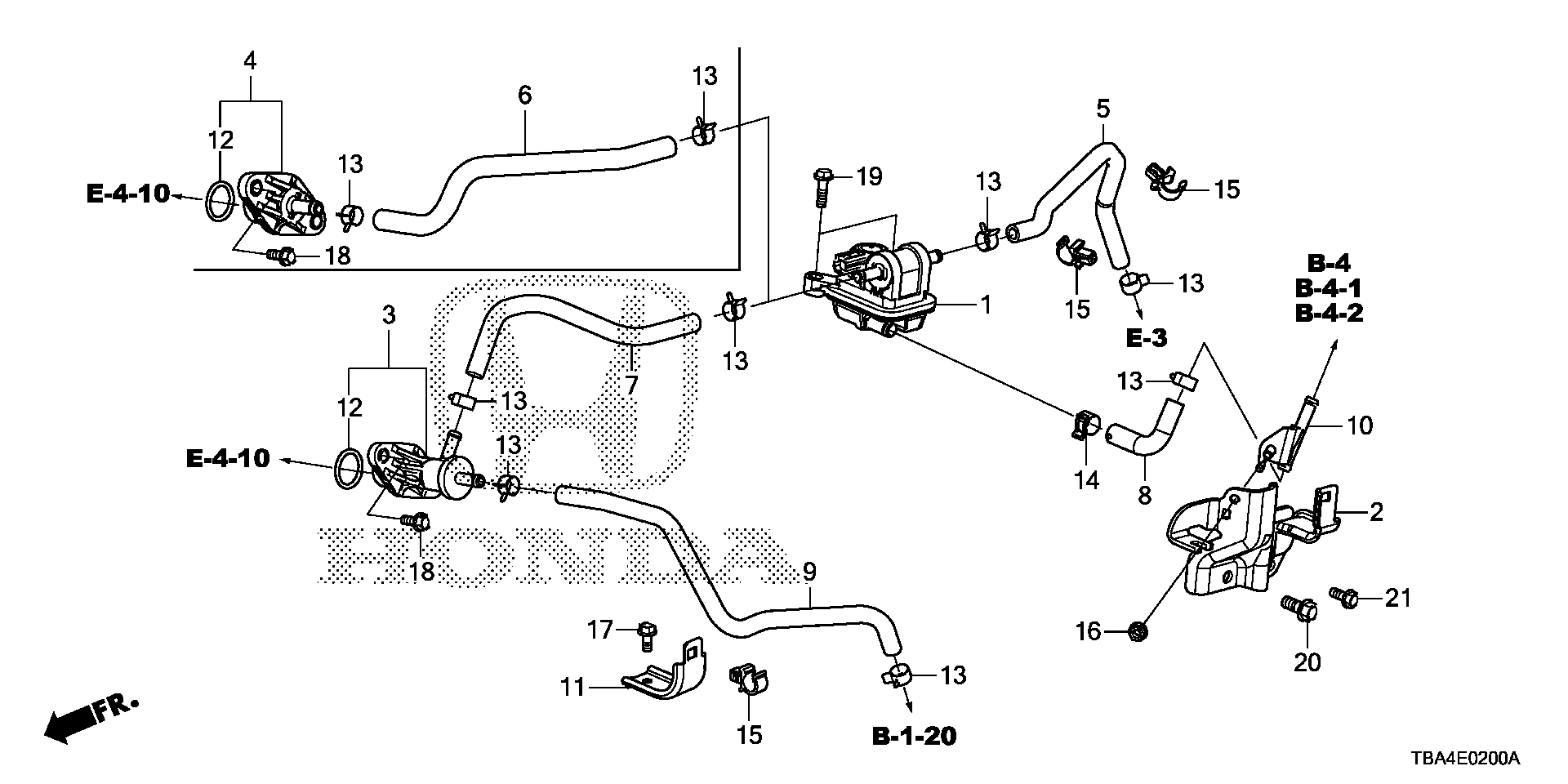 Diagram PURGE CONTROL SOLENOID (1.5L) for your 2013 Honda