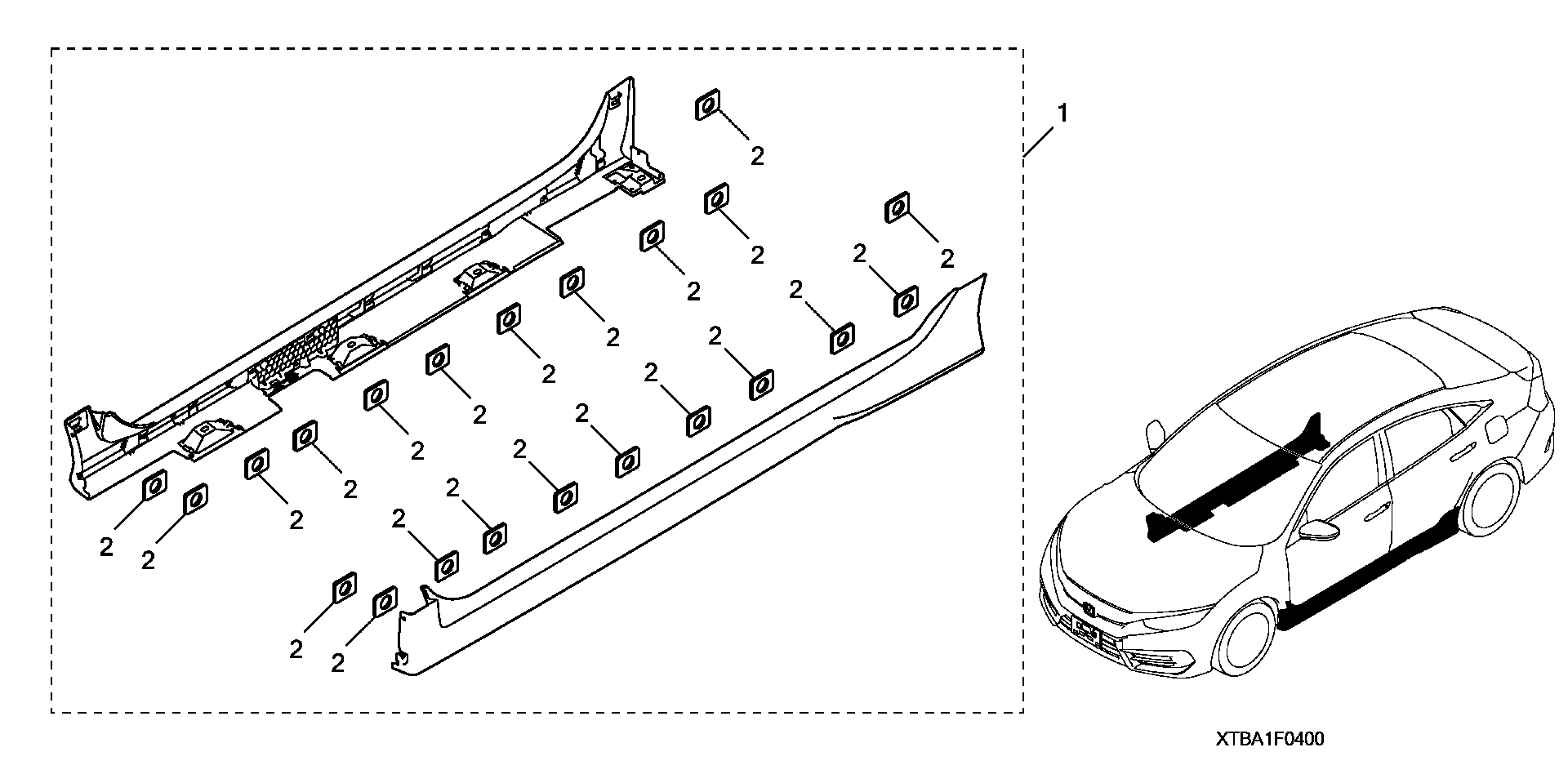 Full size assembly image of SPOILER - SIDE UNDERBODY (1/1)