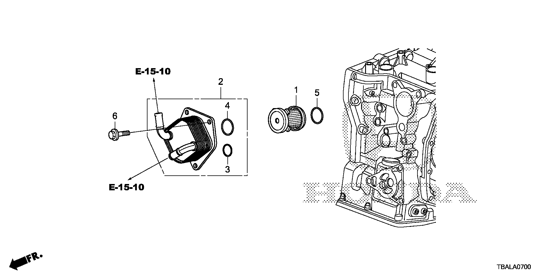 Diagram CVTF WARMER (1.5L) for your Honda